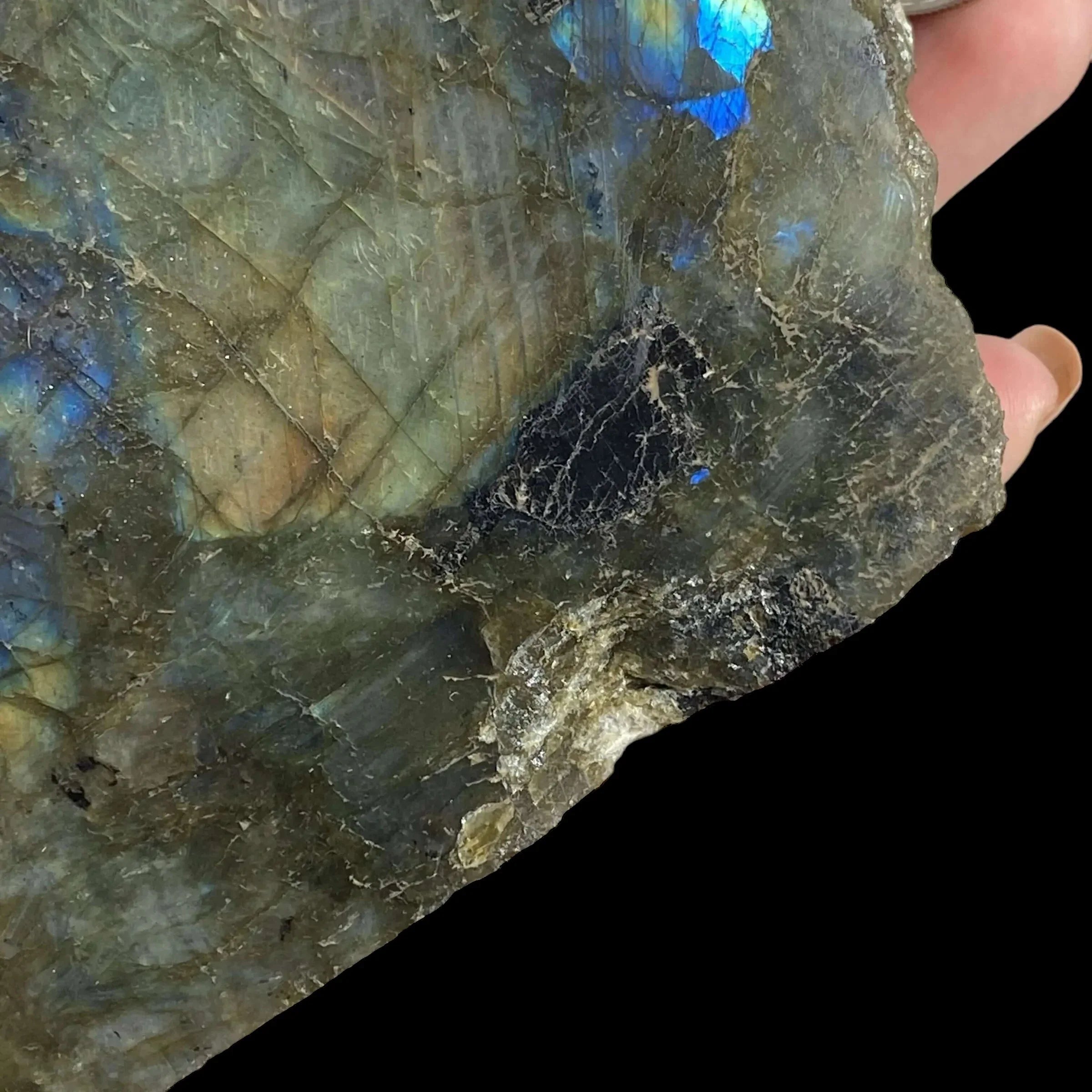 Self-Standing One-Side Polished Labradorite - Mooncat Crystals