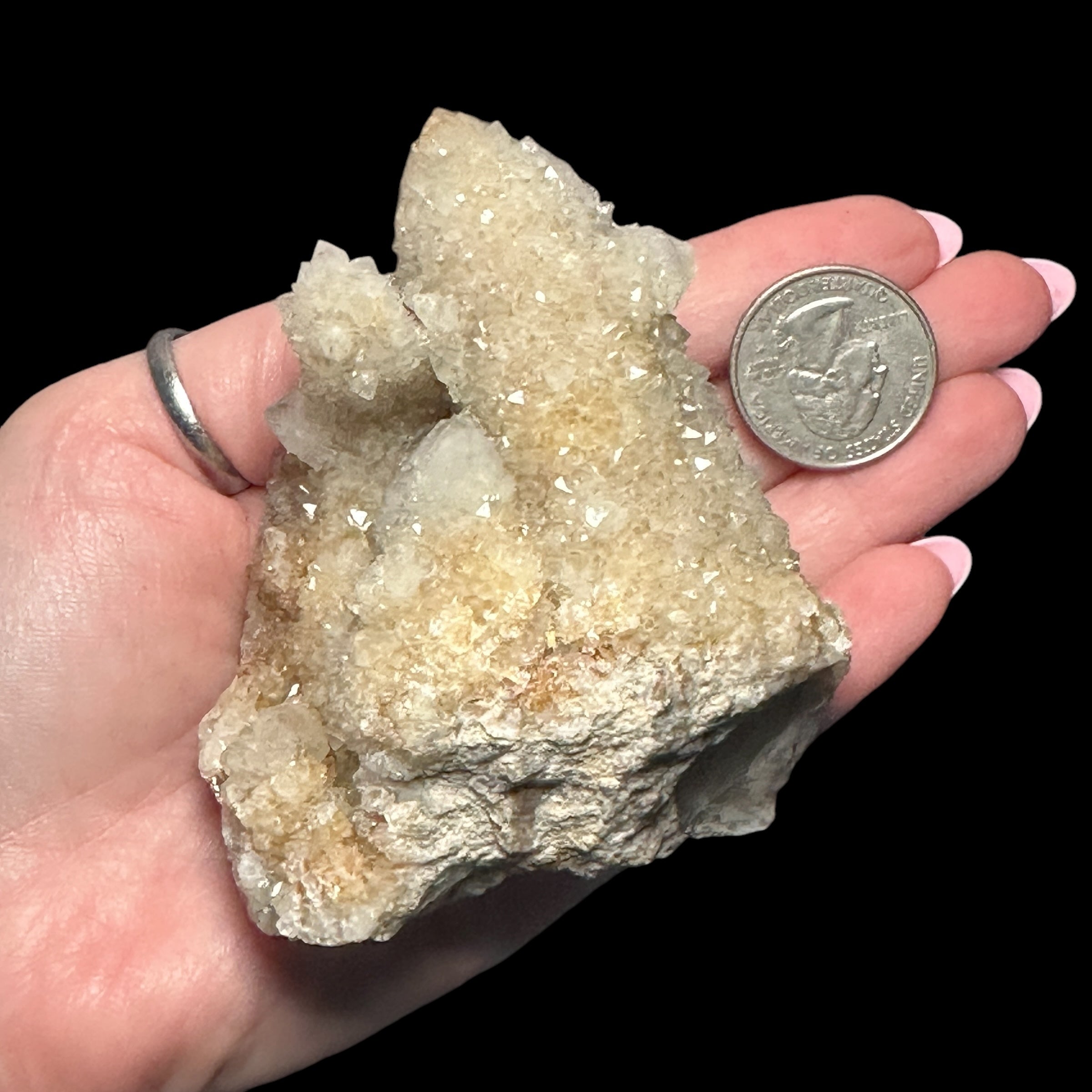 White Spirit Quartz Cluster - Mooncat Crystals
