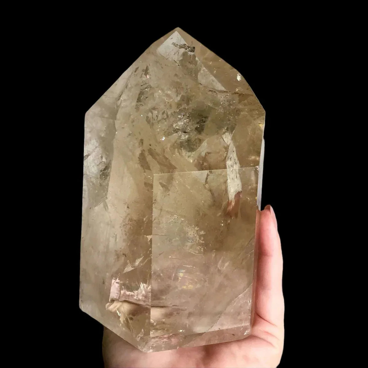 XL Natural Citrine Tower - Mooncat Crystals