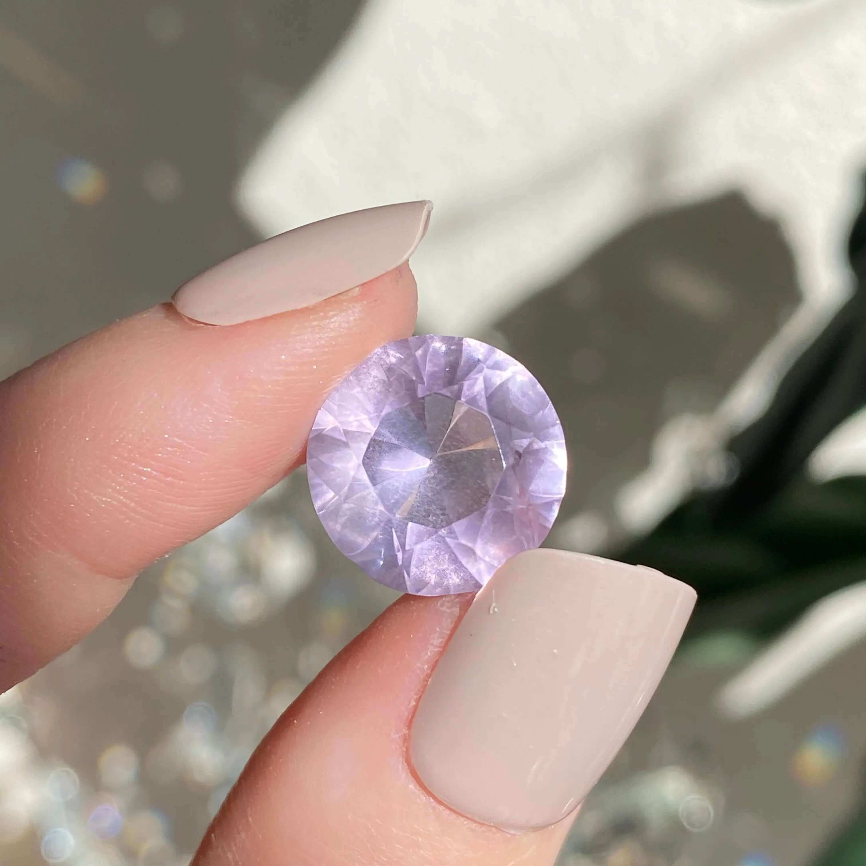 Amethyst Gem Mooncat Crystals