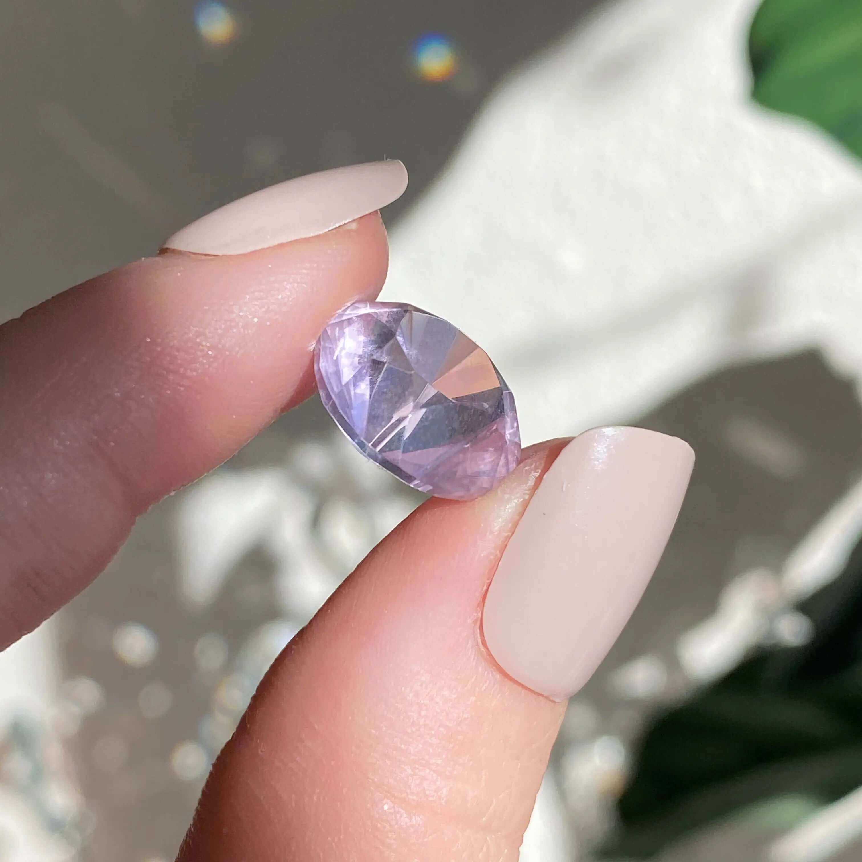 Amethyst Gem Mooncat Crystals