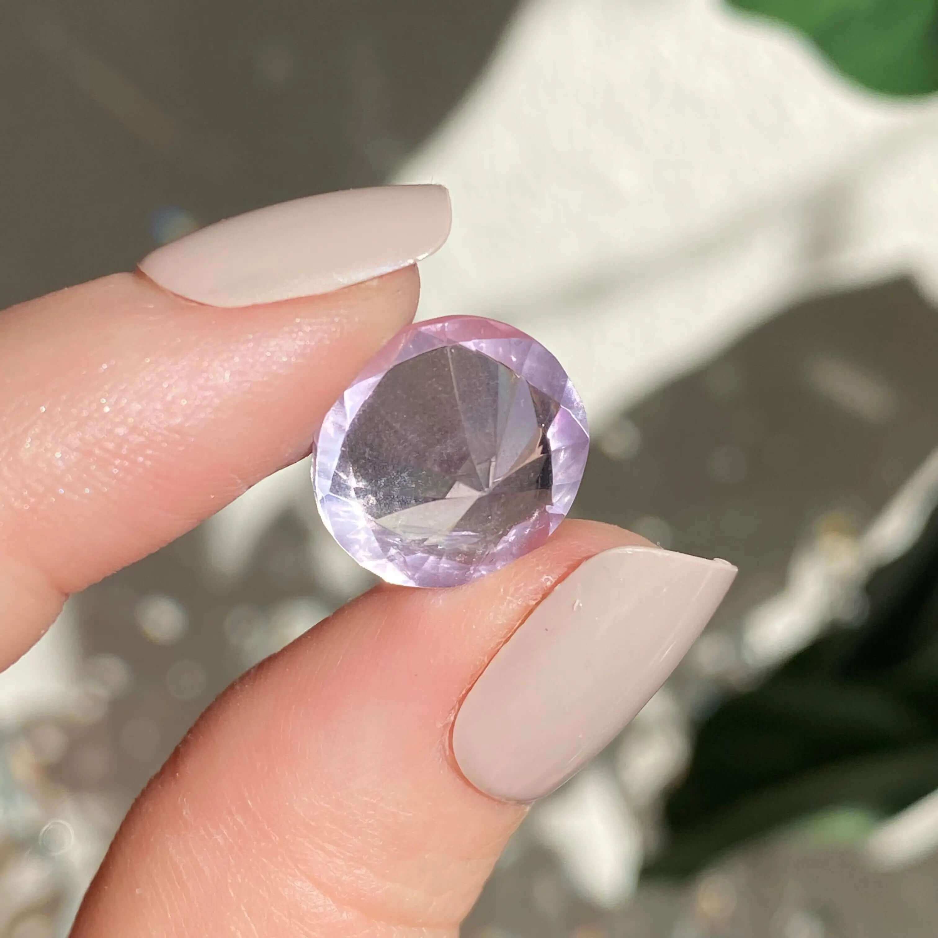 Amethyst Gem Mooncat Crystals