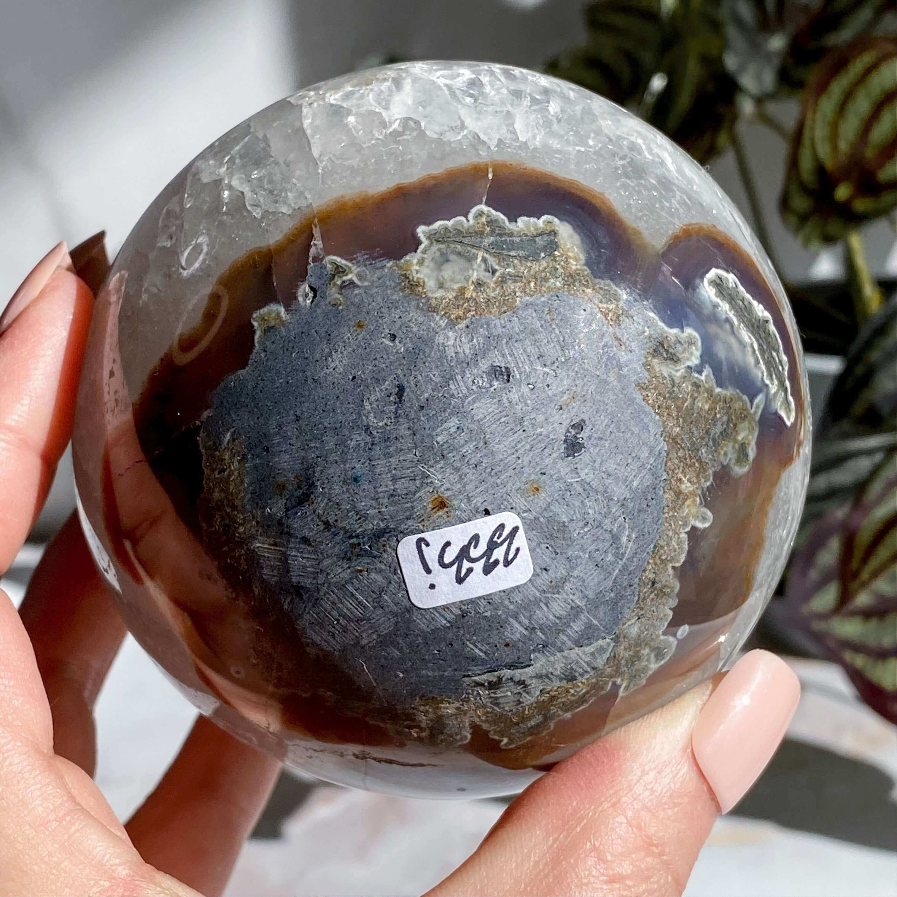 Amethyst Geode Sphere - 87mm | Stock J Mooncat Crystals