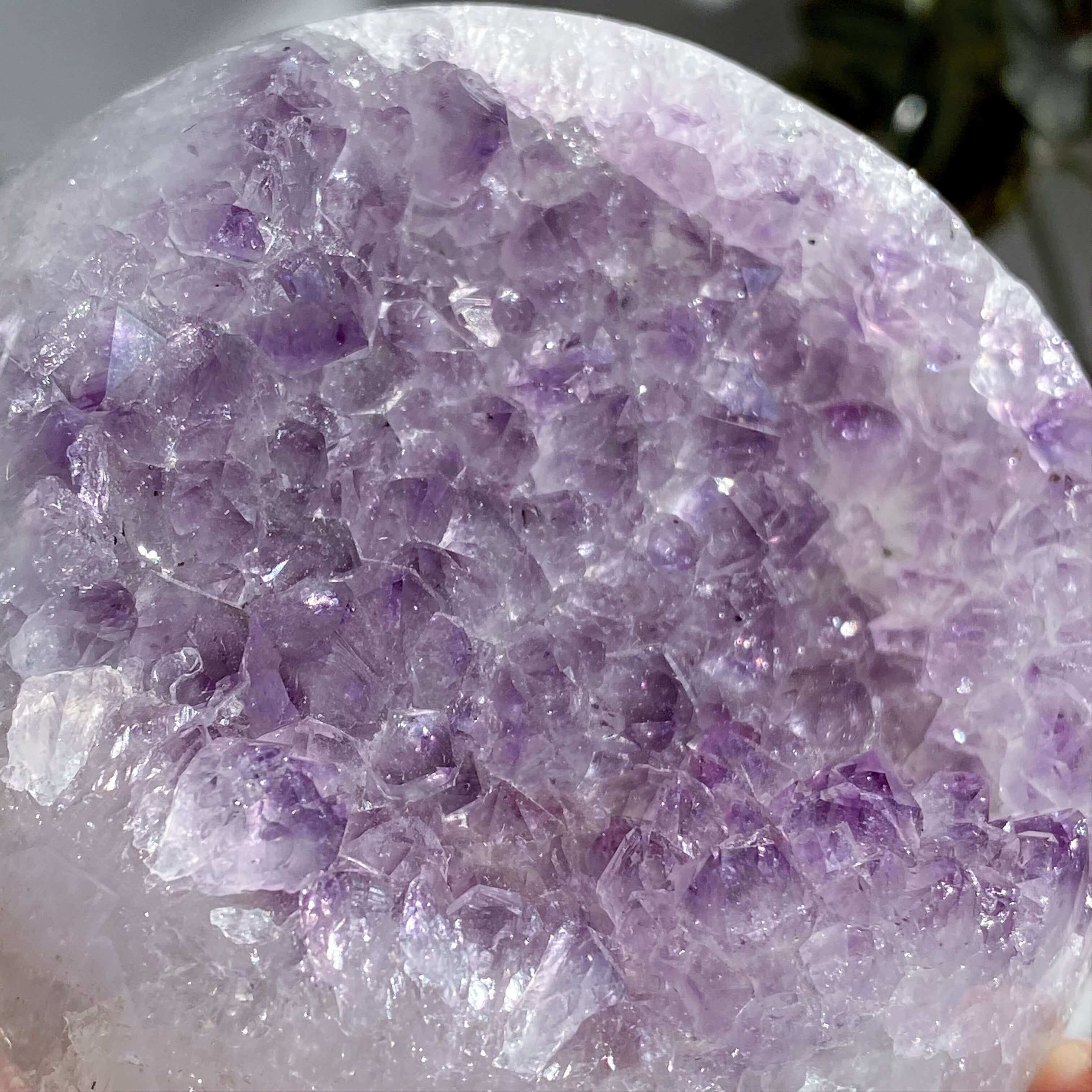 Amethyst Geode Sphere - 87mm | Stock J Mooncat Crystals