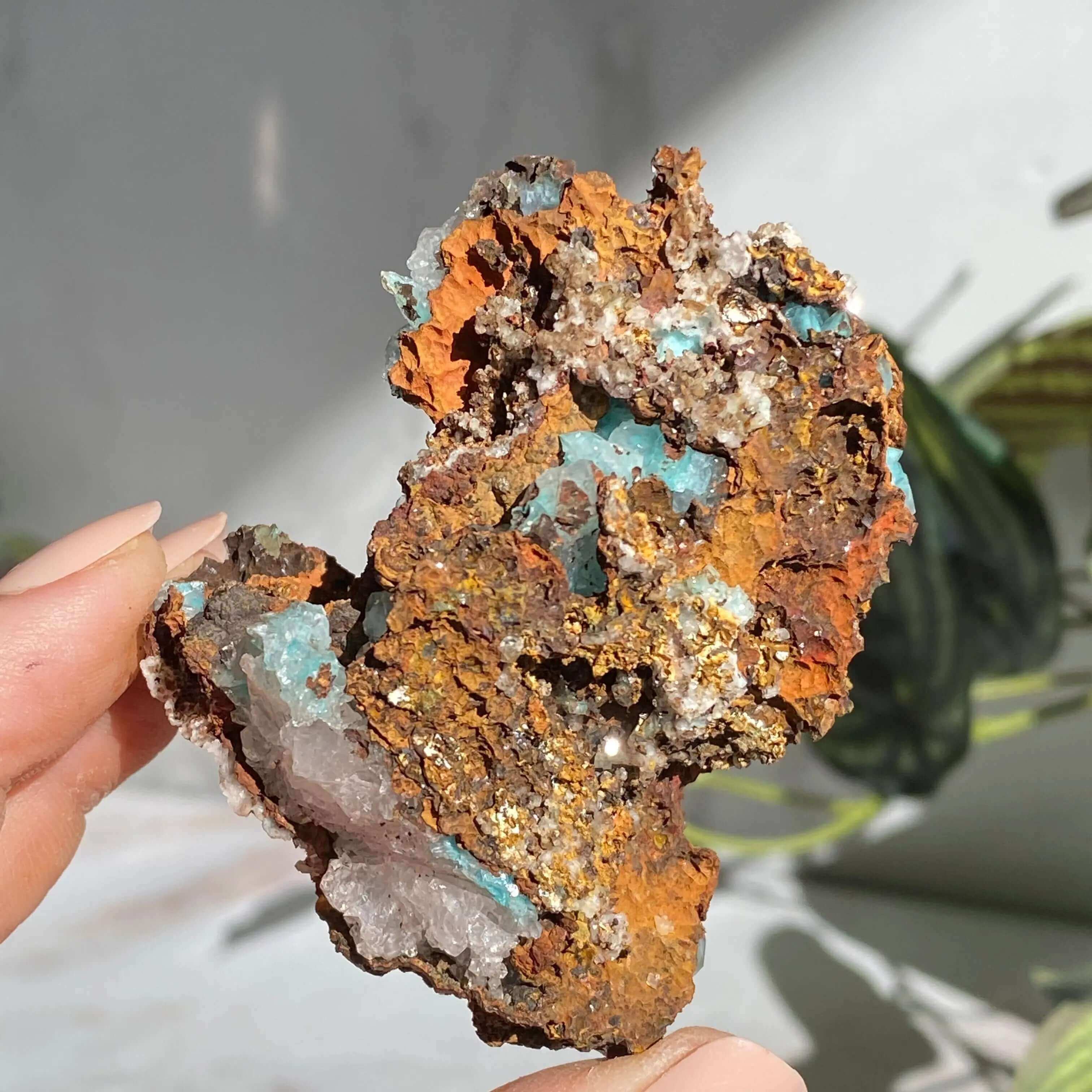 Aurichalcite with Calcite | Stock D Mooncat Crystals