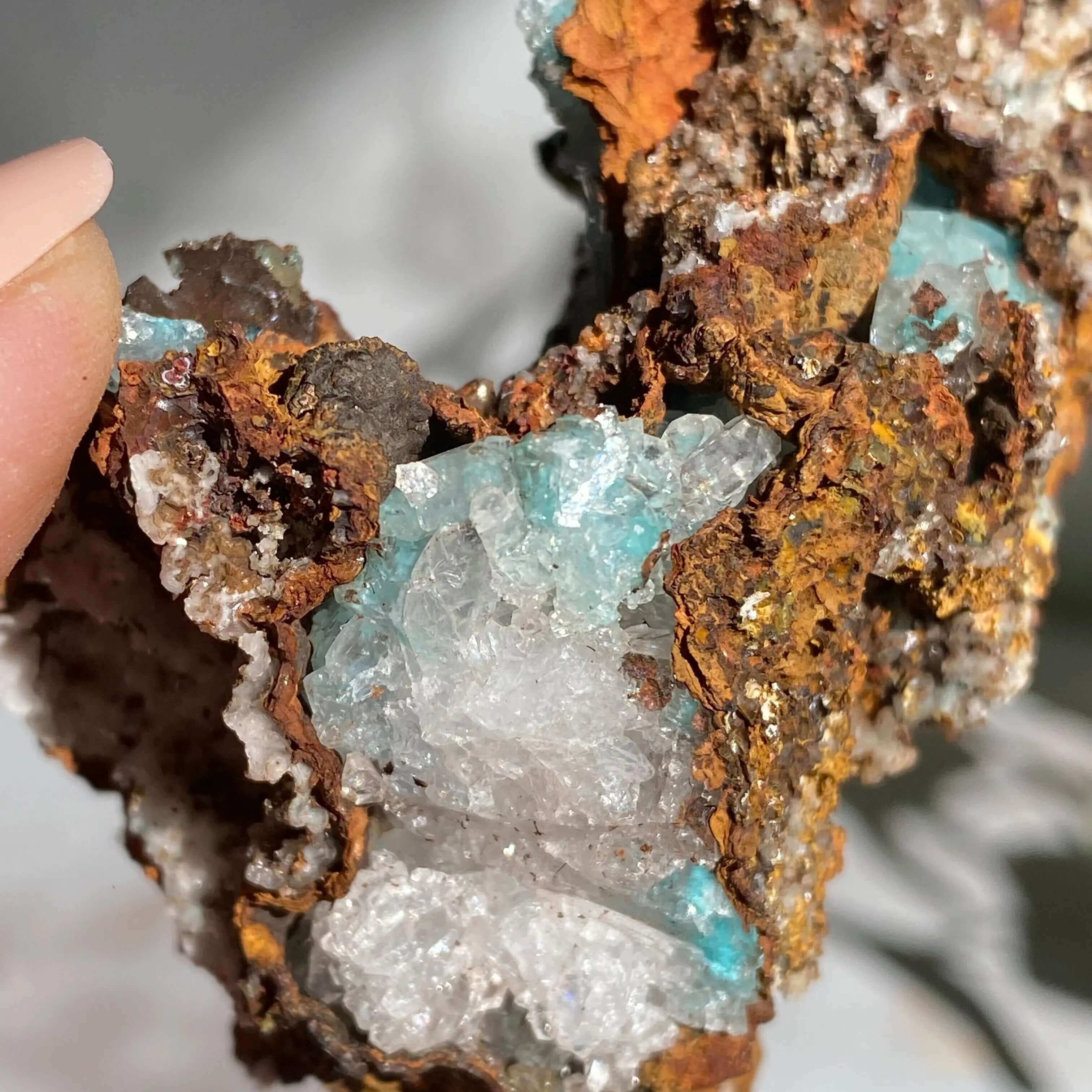 Aurichalcite with Calcite | Stock D Mooncat Crystals