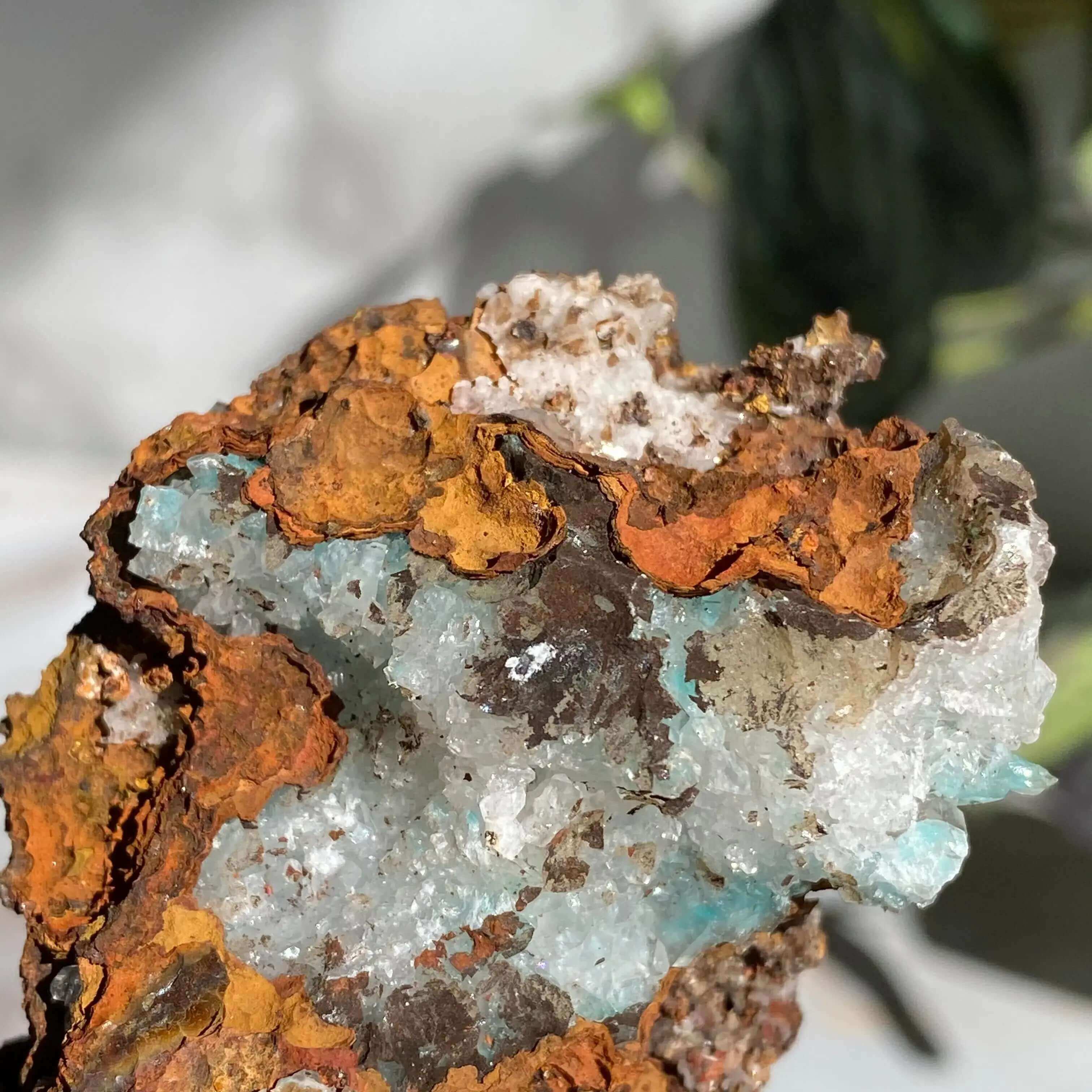Aurichalcite with Calcite | Stock D Mooncat Crystals