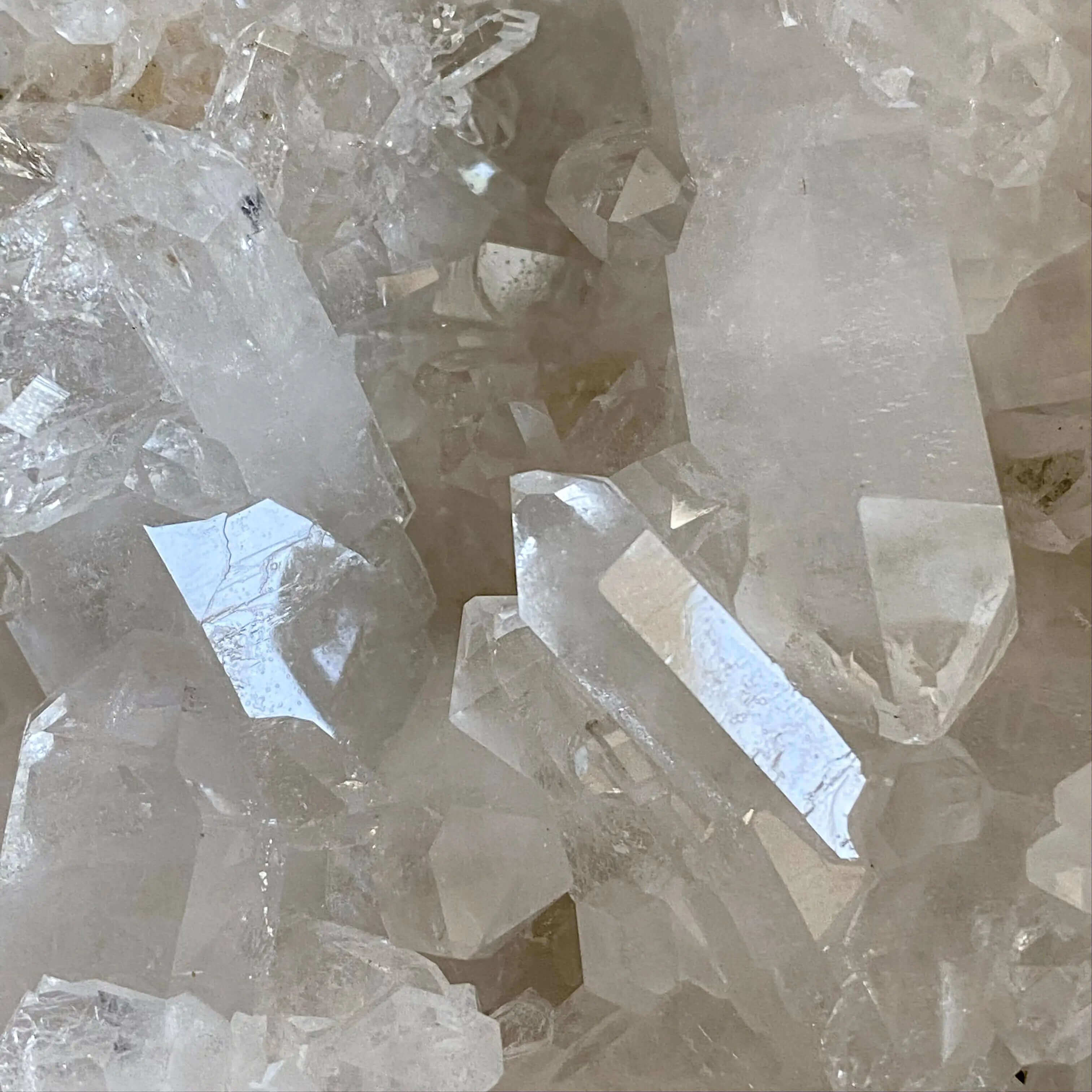 CLEARS THE MIND + AMPLIFIES INTENTIONS:: Brazilian Quartz Cluster Display