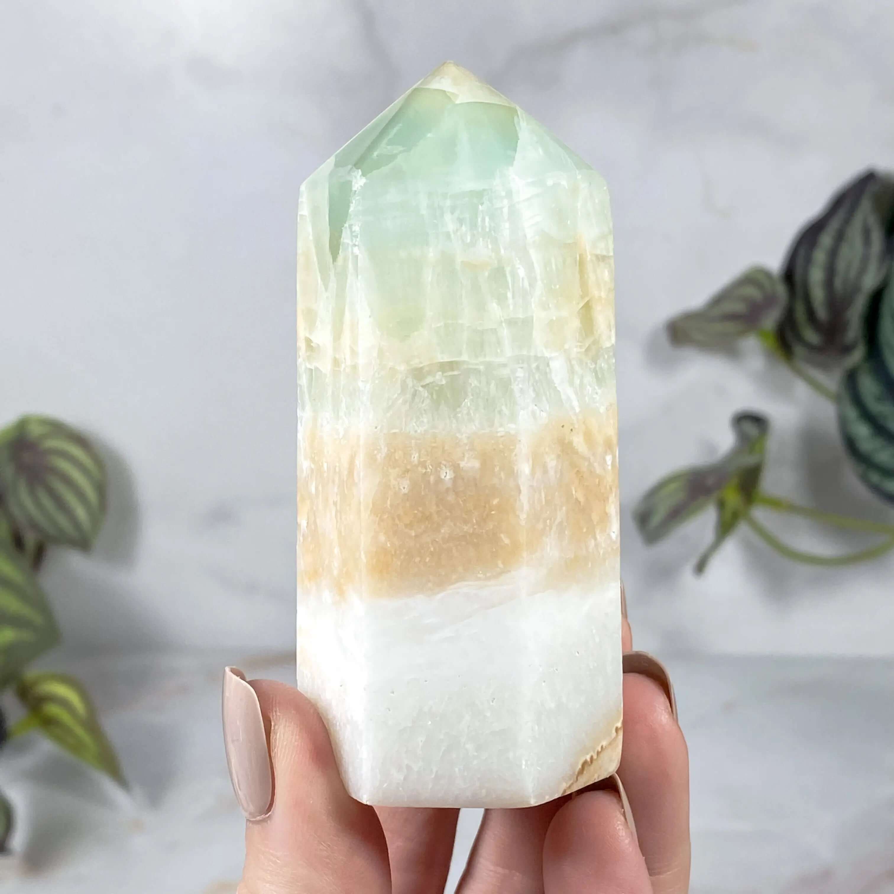 Caribbean Calcite Tower | Stock A Mooncat Crystals