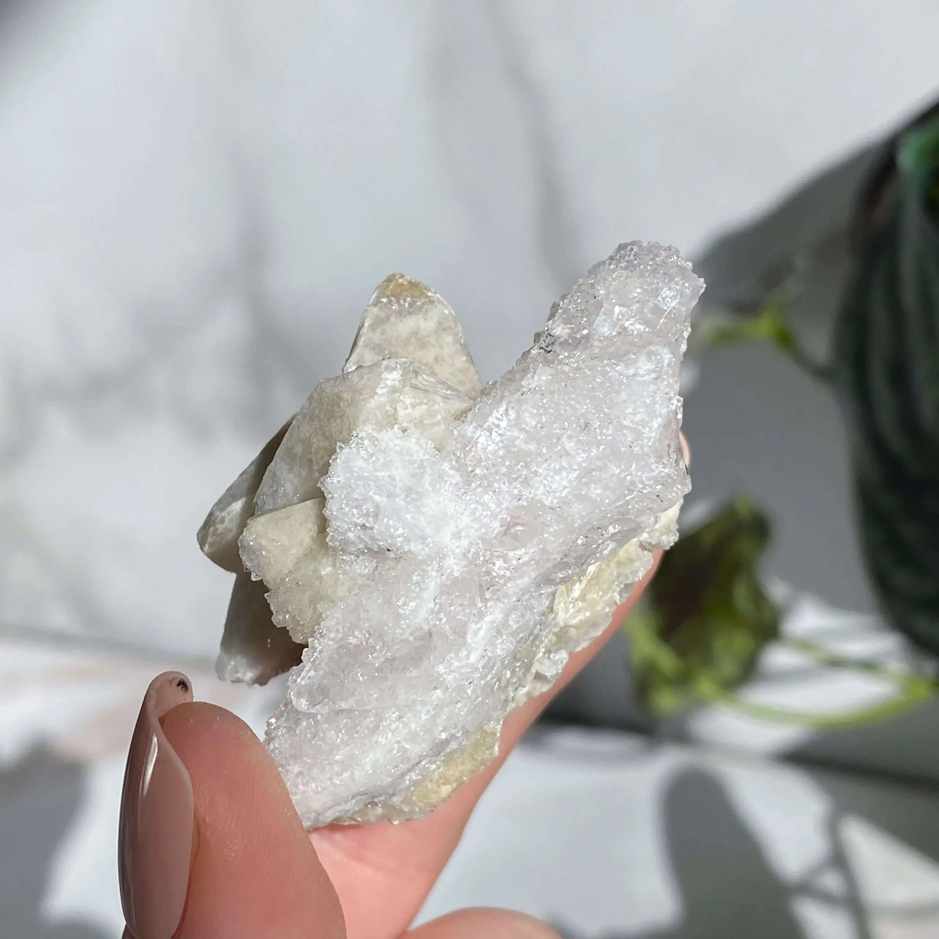 Druzy Pink Danburite with Calcite | Stock PP Mooncat Crystals