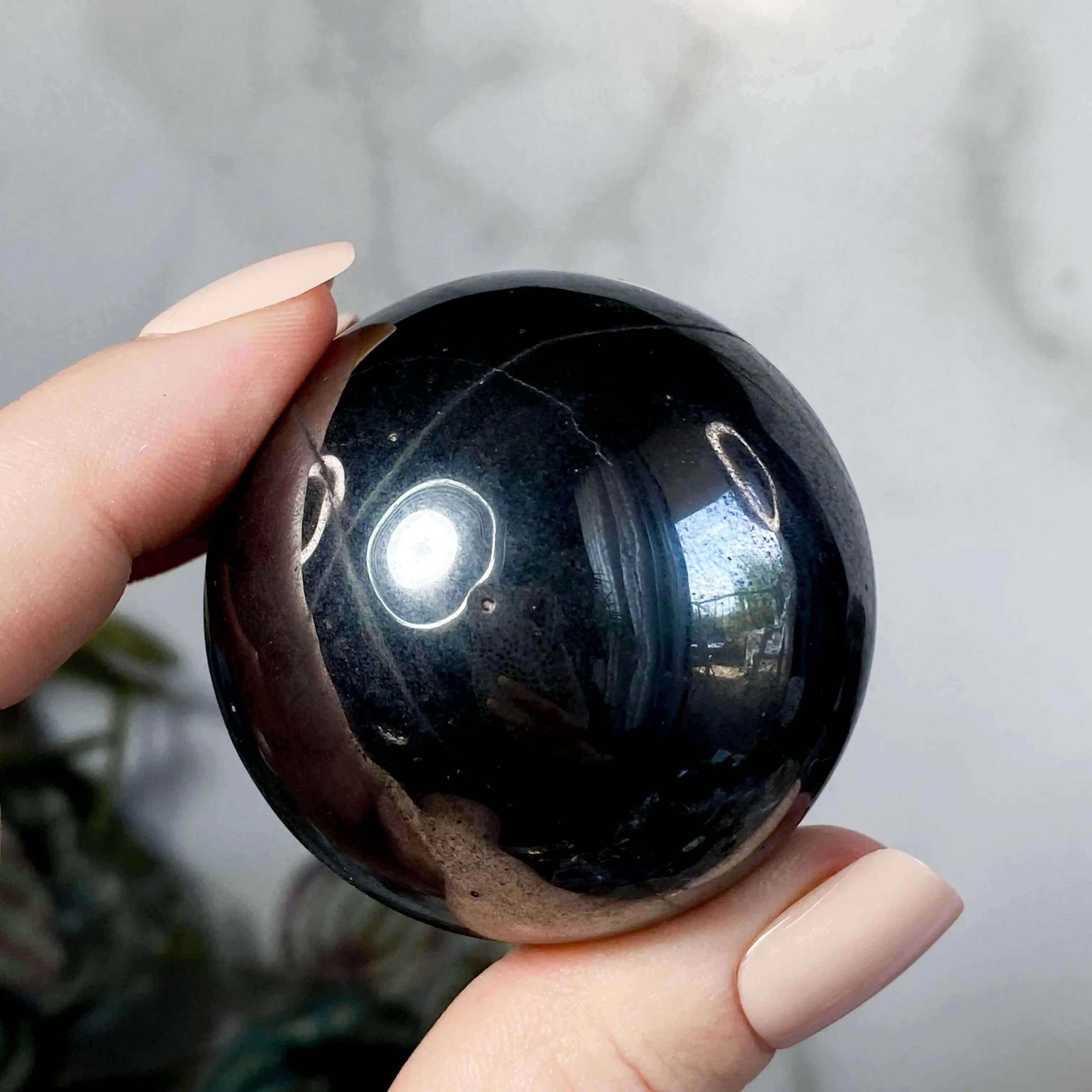 Hematite Sphere | Approx. 45mm Mooncat Crystals