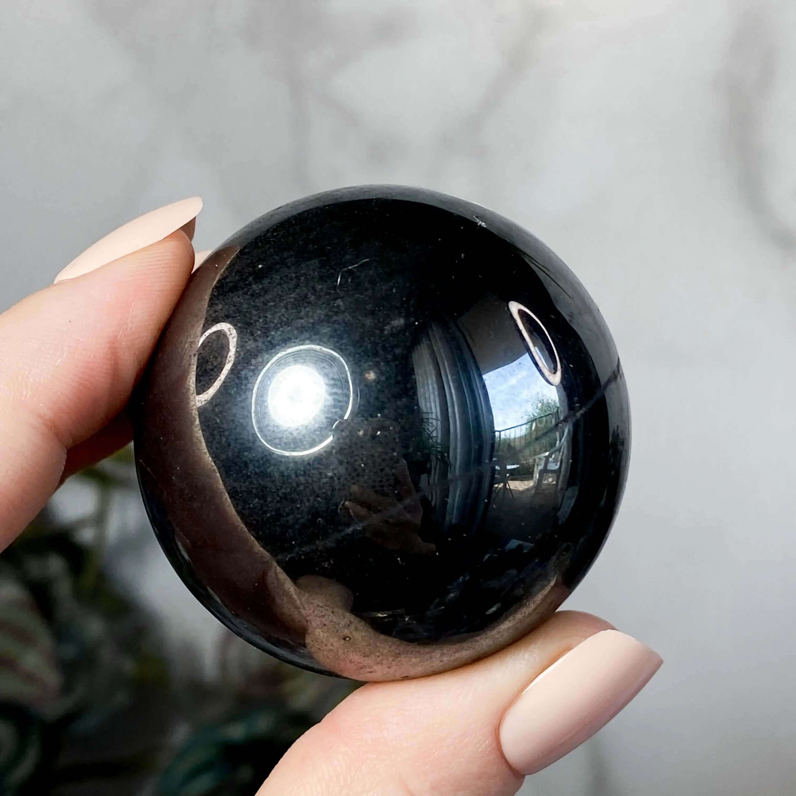 Hematite Sphere | Approx. 45mm Mooncat Crystals