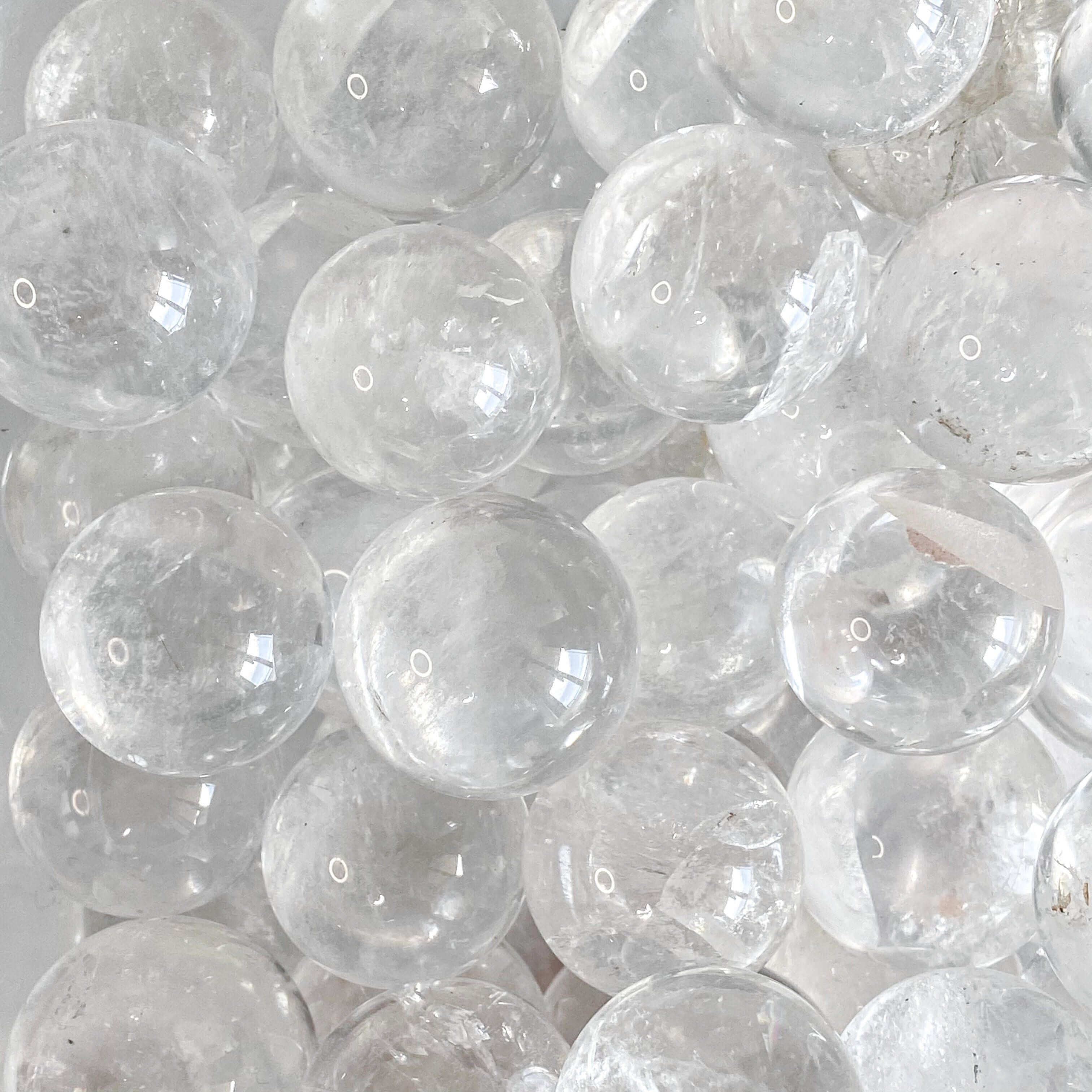 CLEARS THE MIND + AMPLIFIES INTENTIONS:: High Quality Mini Quartz Sphere (~28-30mm) | Intuitive Selection
