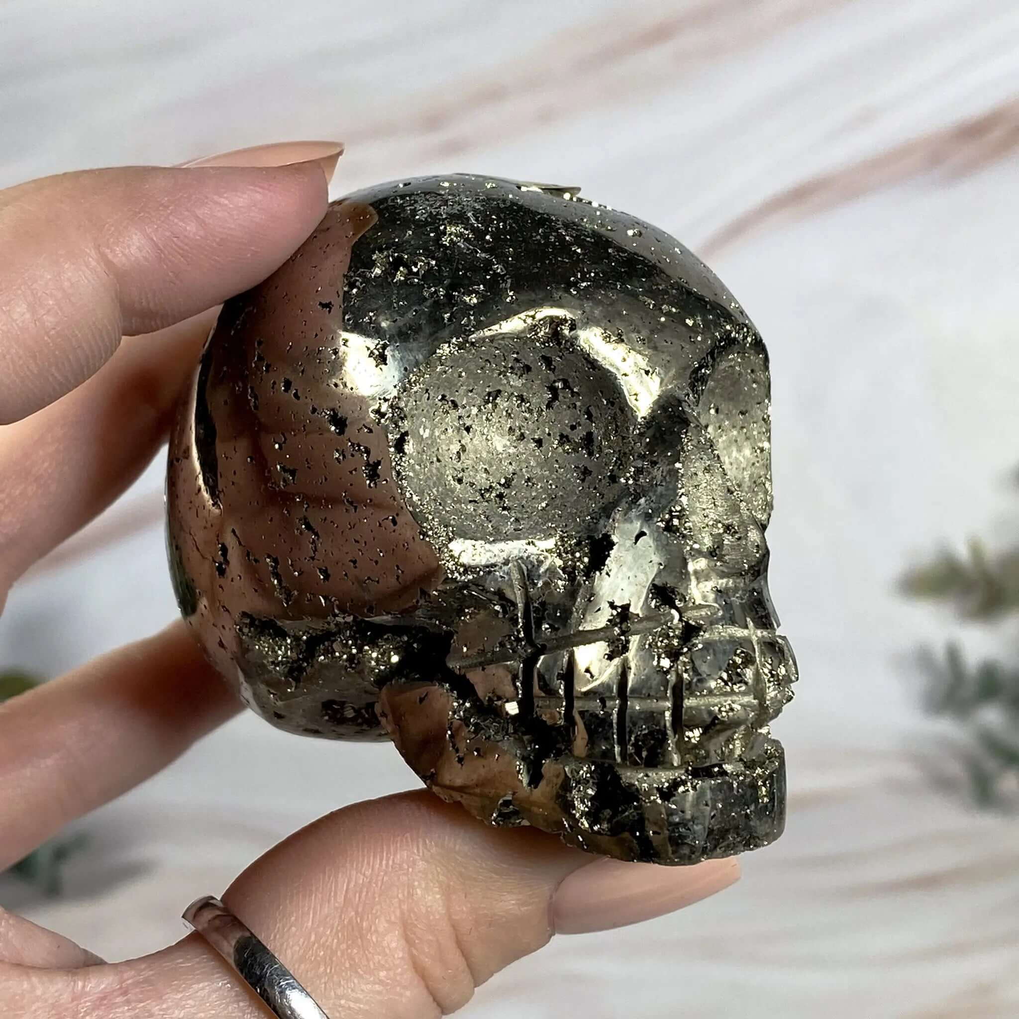 Pyrite Skull | Stock Mooncat Crystals