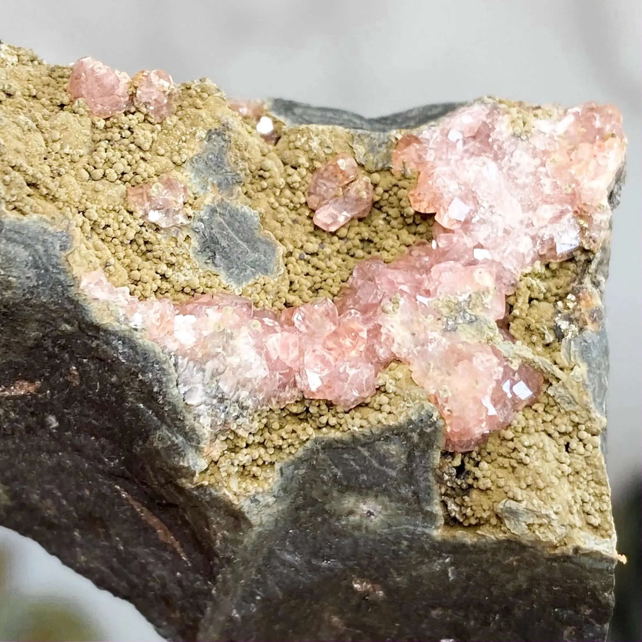 RARE Rhodocrosite in Matrix Specimen | Stock E Mooncat Crystals