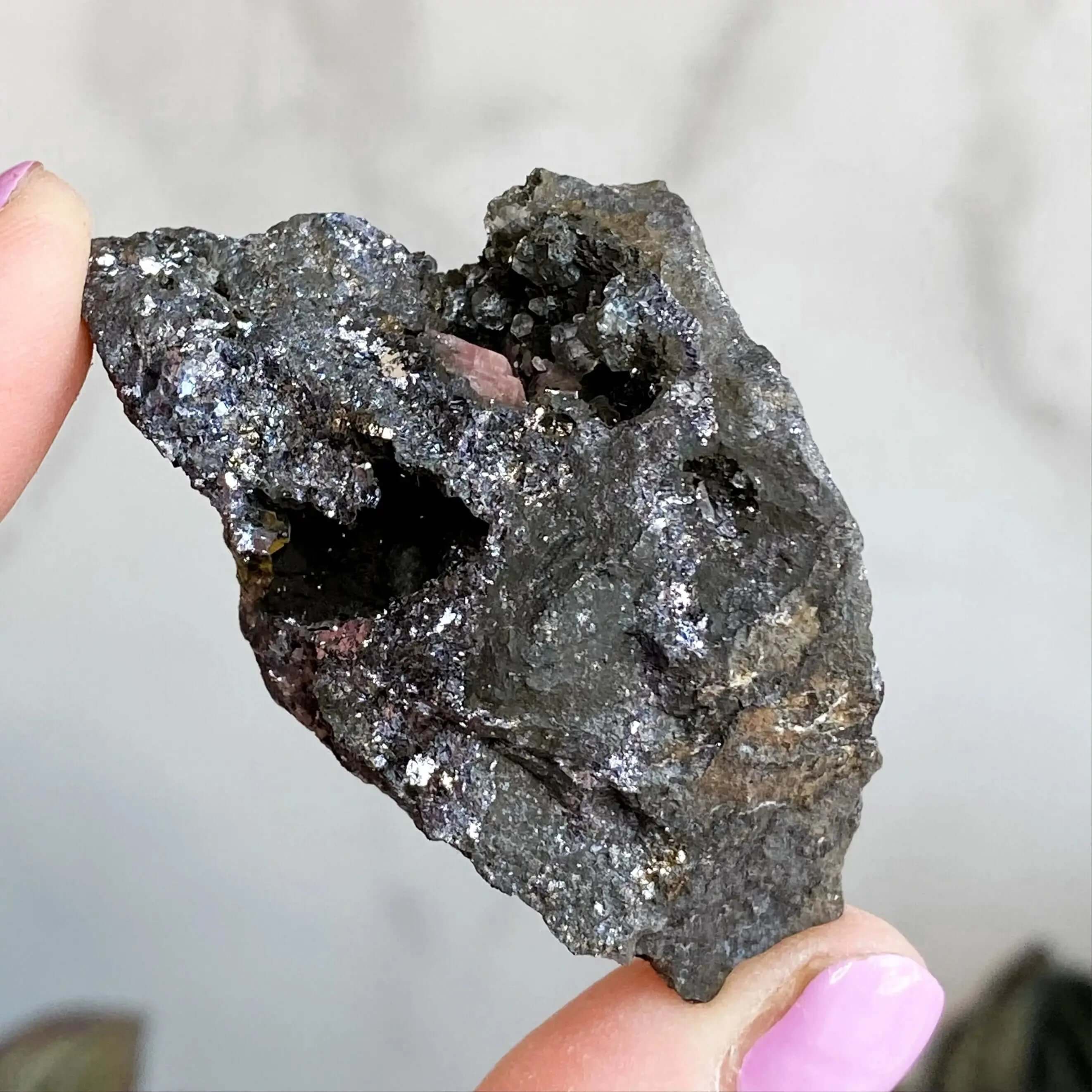 RARE Rhodocrosite in Matrix Specimen | Stock I Mooncat Crystals