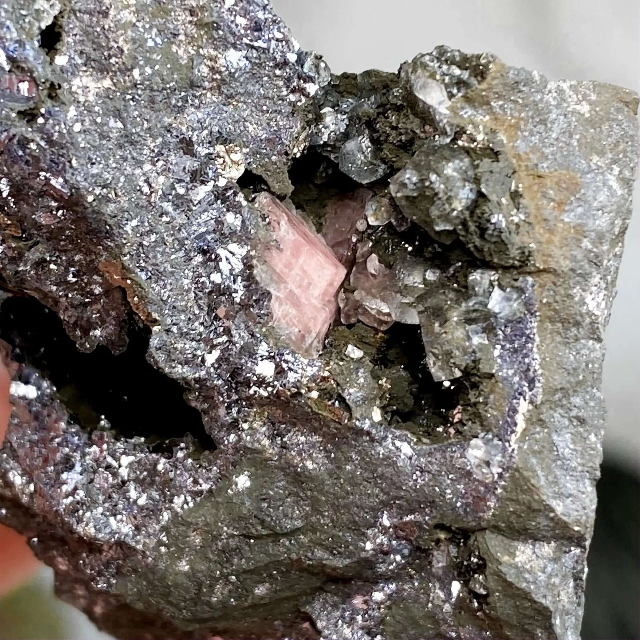 RARE Rhodocrosite in Matrix Specimen | Stock I Mooncat Crystals