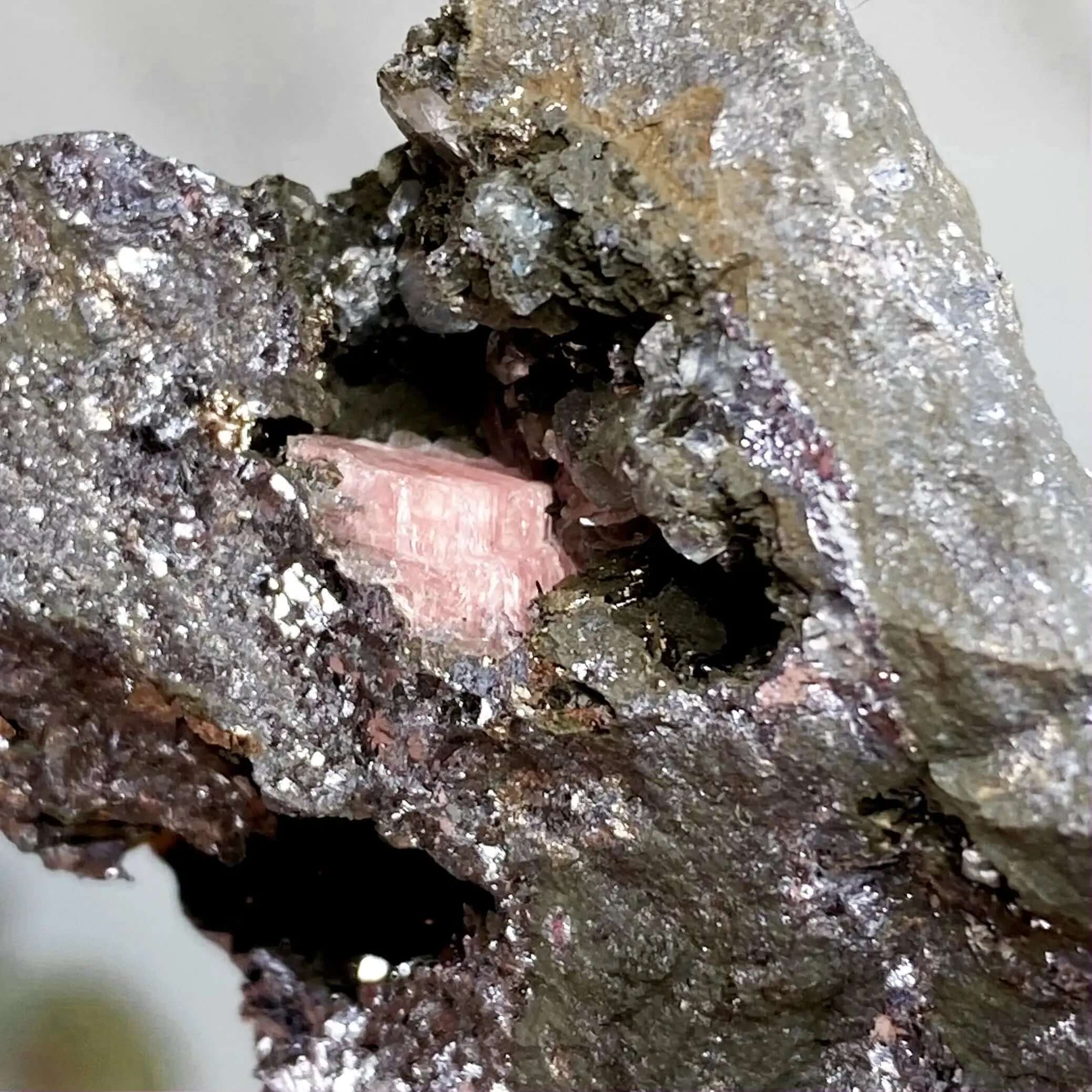 RARE Rhodocrosite in Matrix Specimen | Stock I Mooncat Crystals