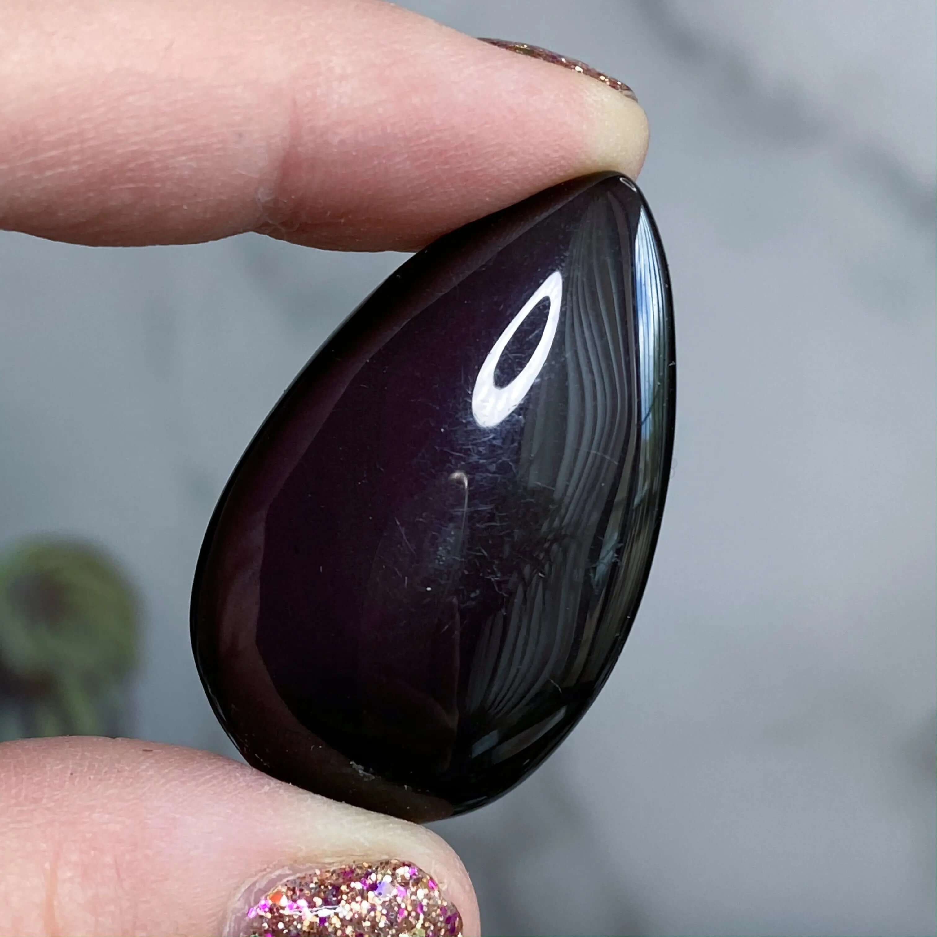 Rainbow Sheen Obsidian Teardrops Mooncat Crystals