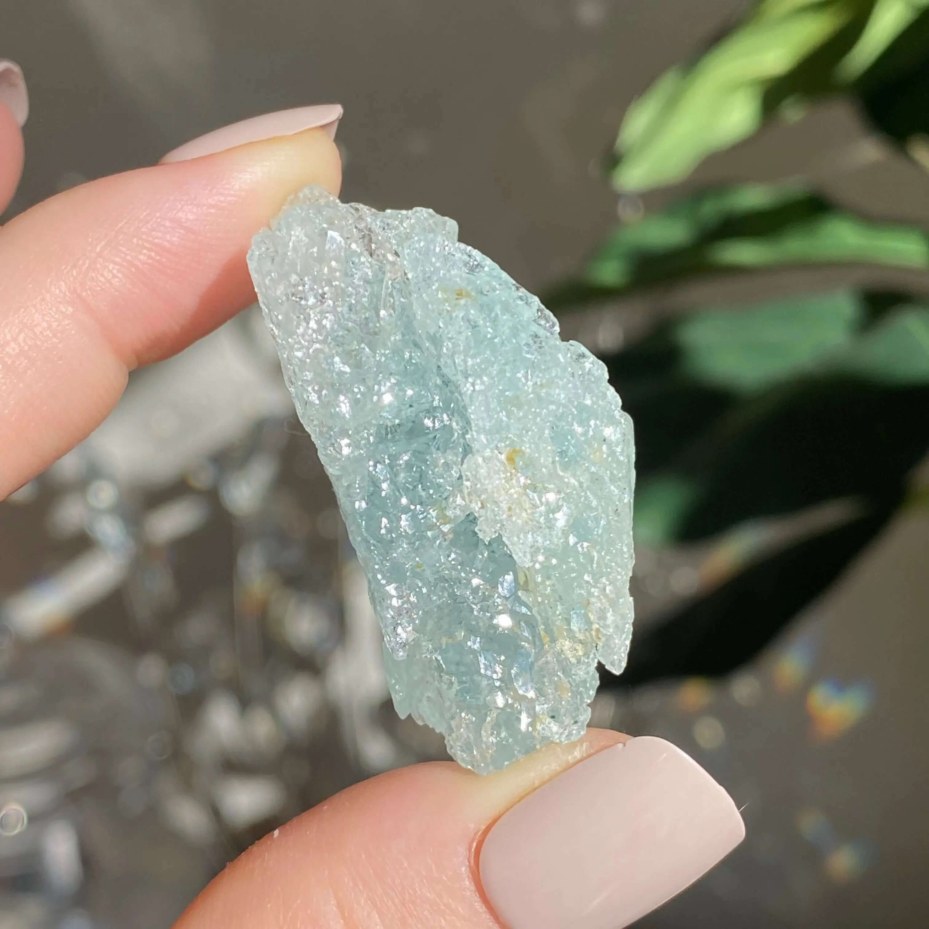 Rare Fully Etched Aquamarine | Stock A Mooncat Crystals