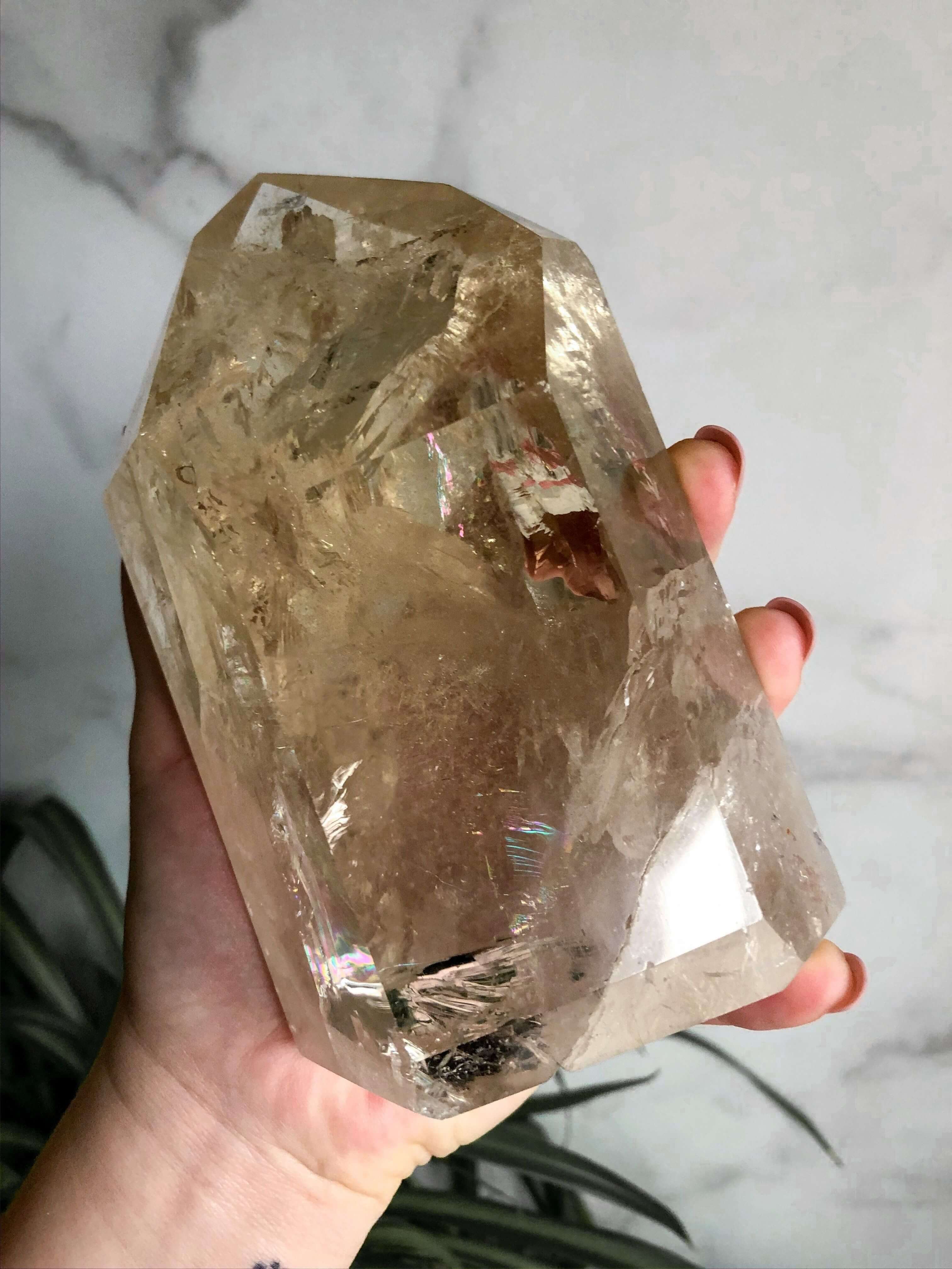 XL Natural Citrine Tower | Stock C Mooncat Crystals