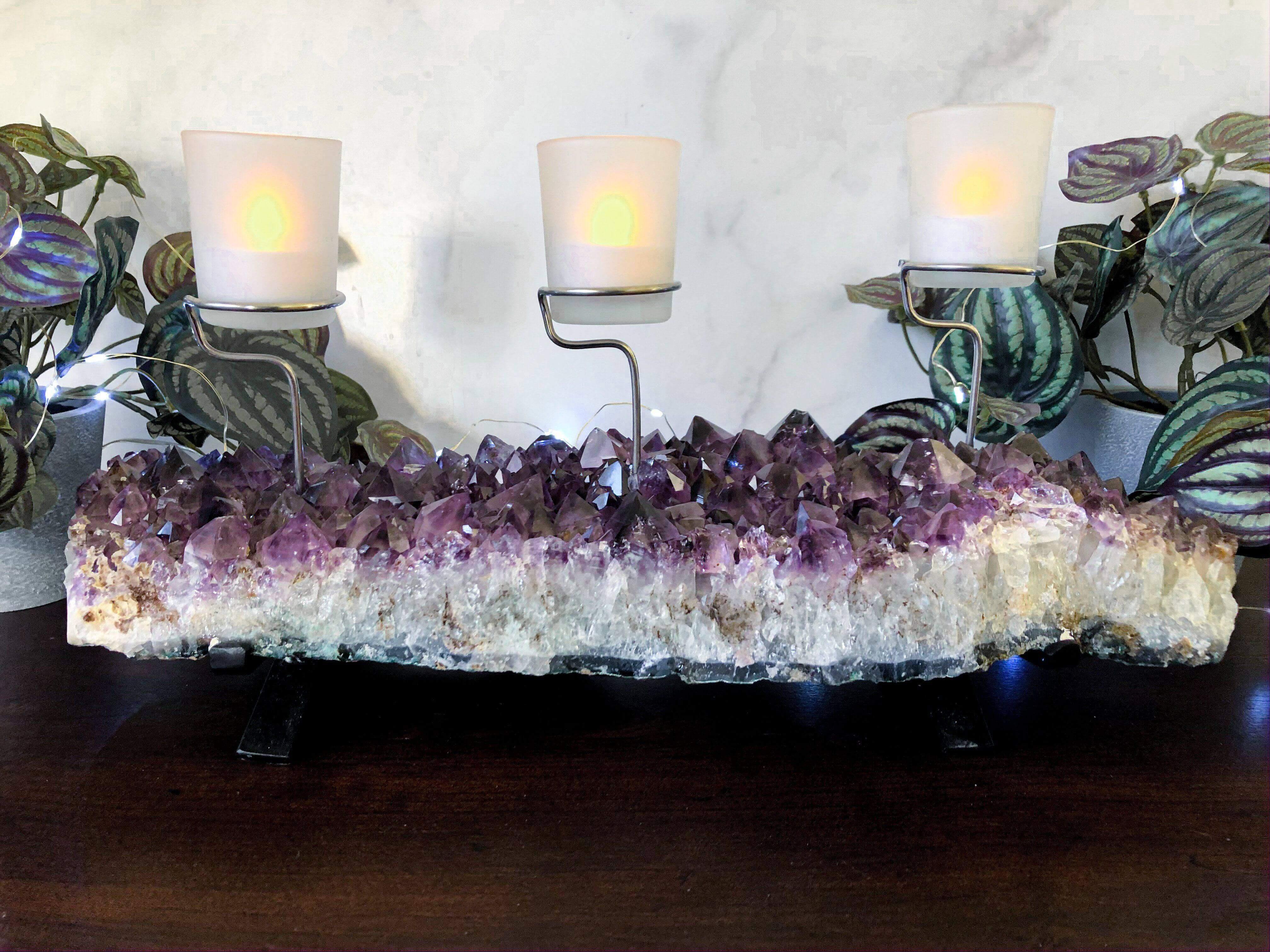 Amethyst Candelabra | Stock D - Mooncat Crystals