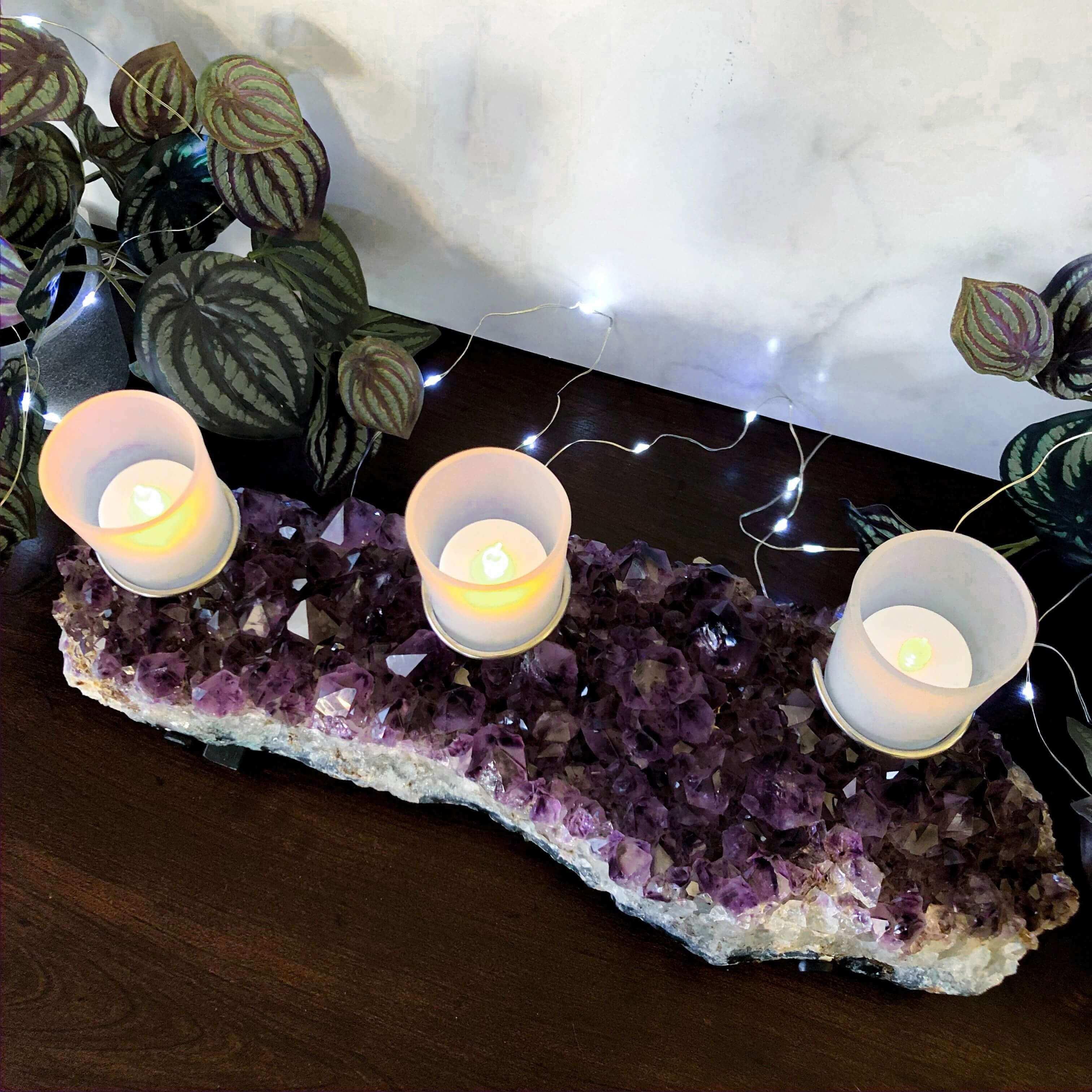 Amethyst Candelabra | Stock D - Mooncat Crystals