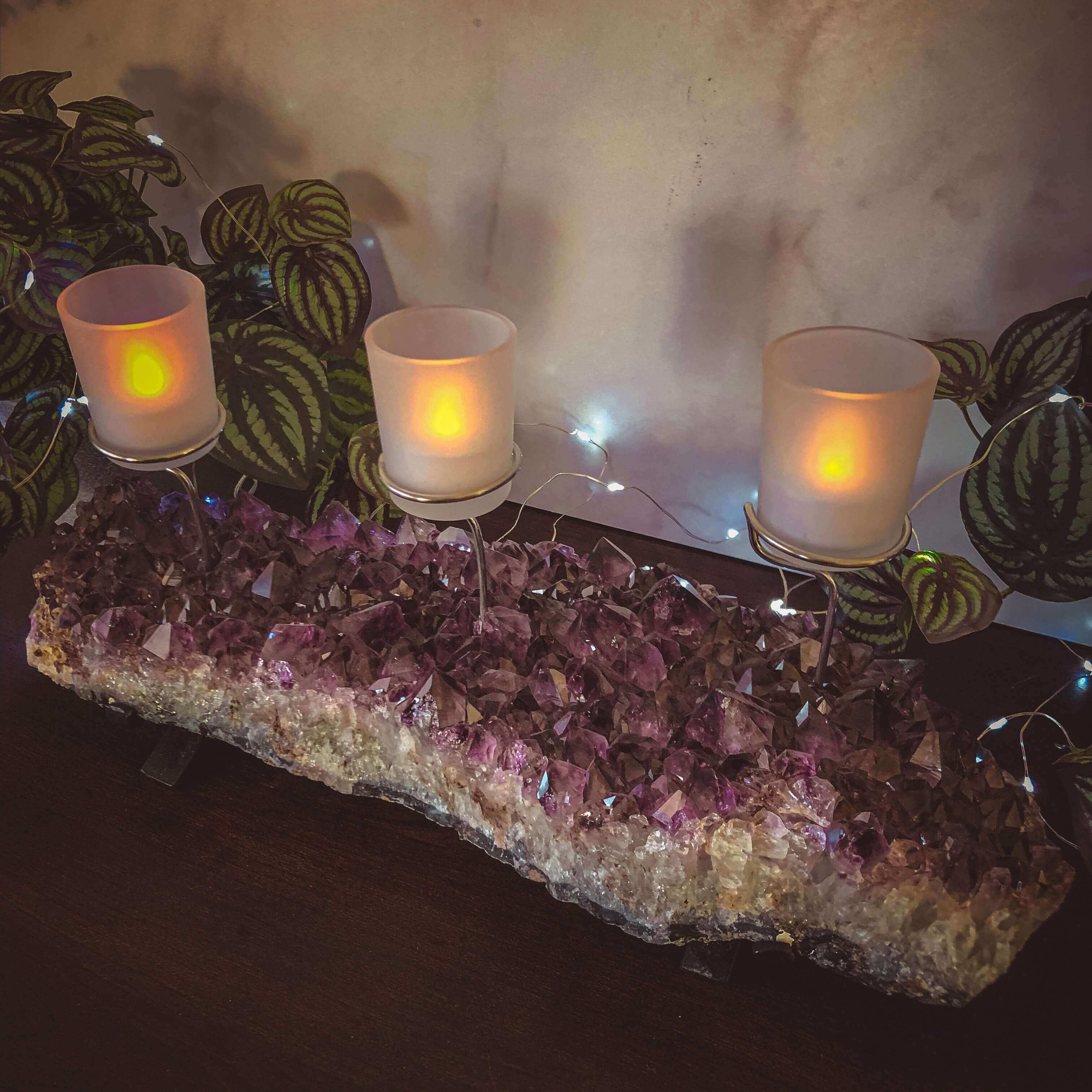 Amethyst Candelabra | Stock D - Mooncat Crystals
