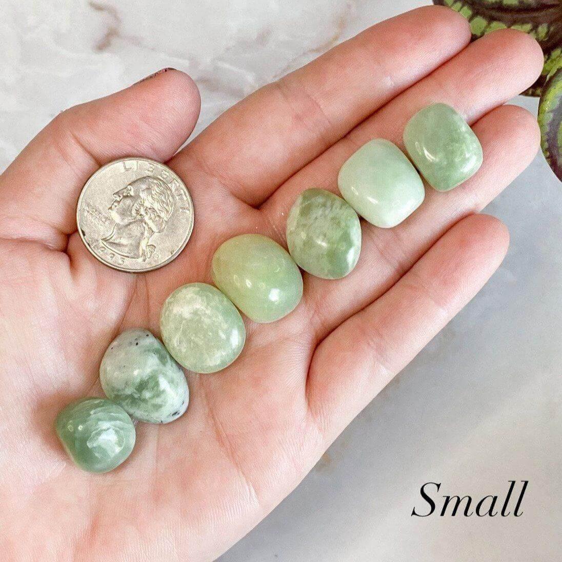 Chinese Jade Tumbles - Mooncat Crystals