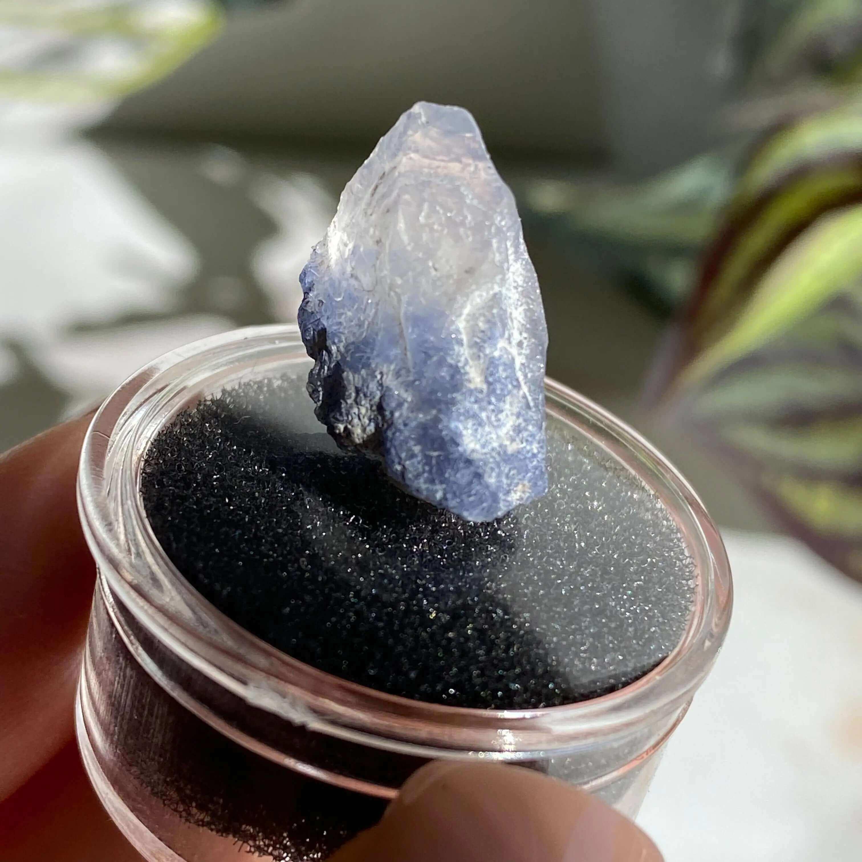 Dumortierite in Quartz | Stock K - Mooncat Crystals