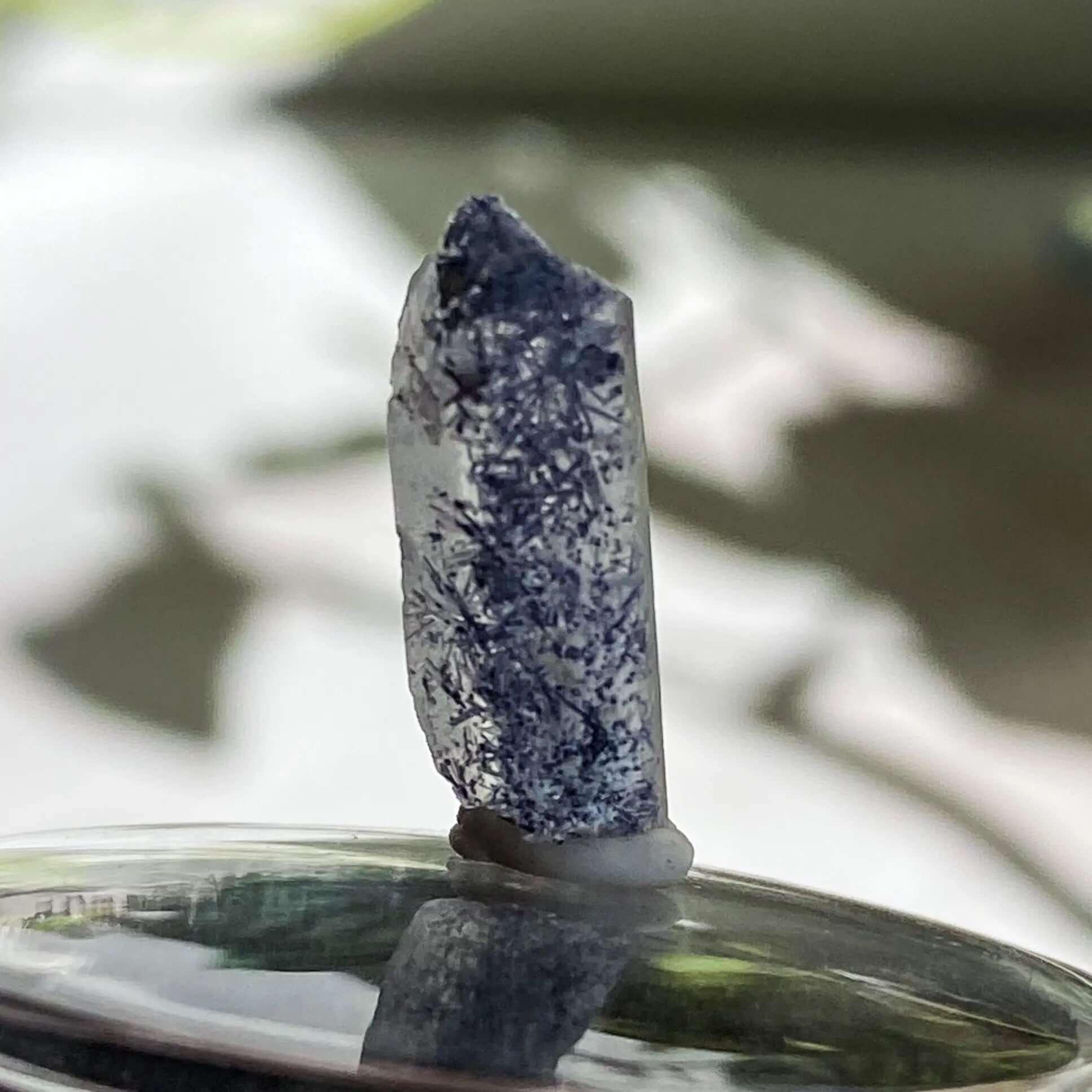 Dumortierite in Quartz | Stock L - Mooncat Crystals