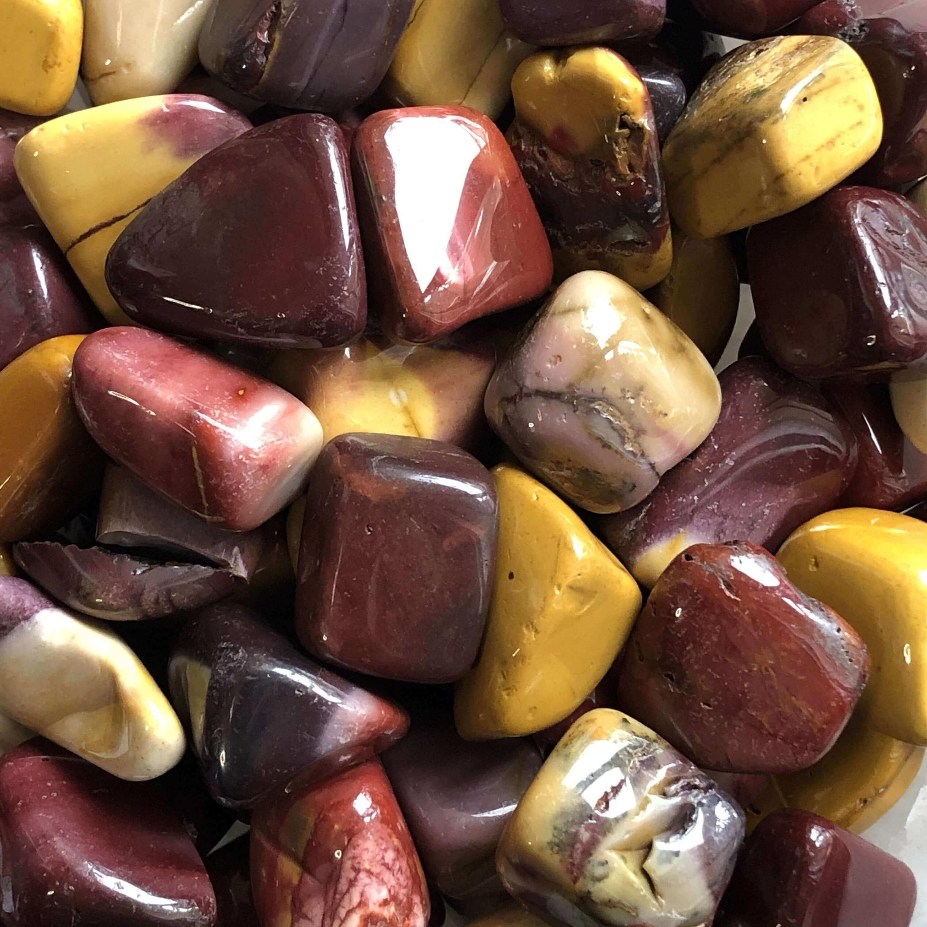 CLOSEOUT: Mookaite Tumbles | Lot of 3 - Mooncat Crystals