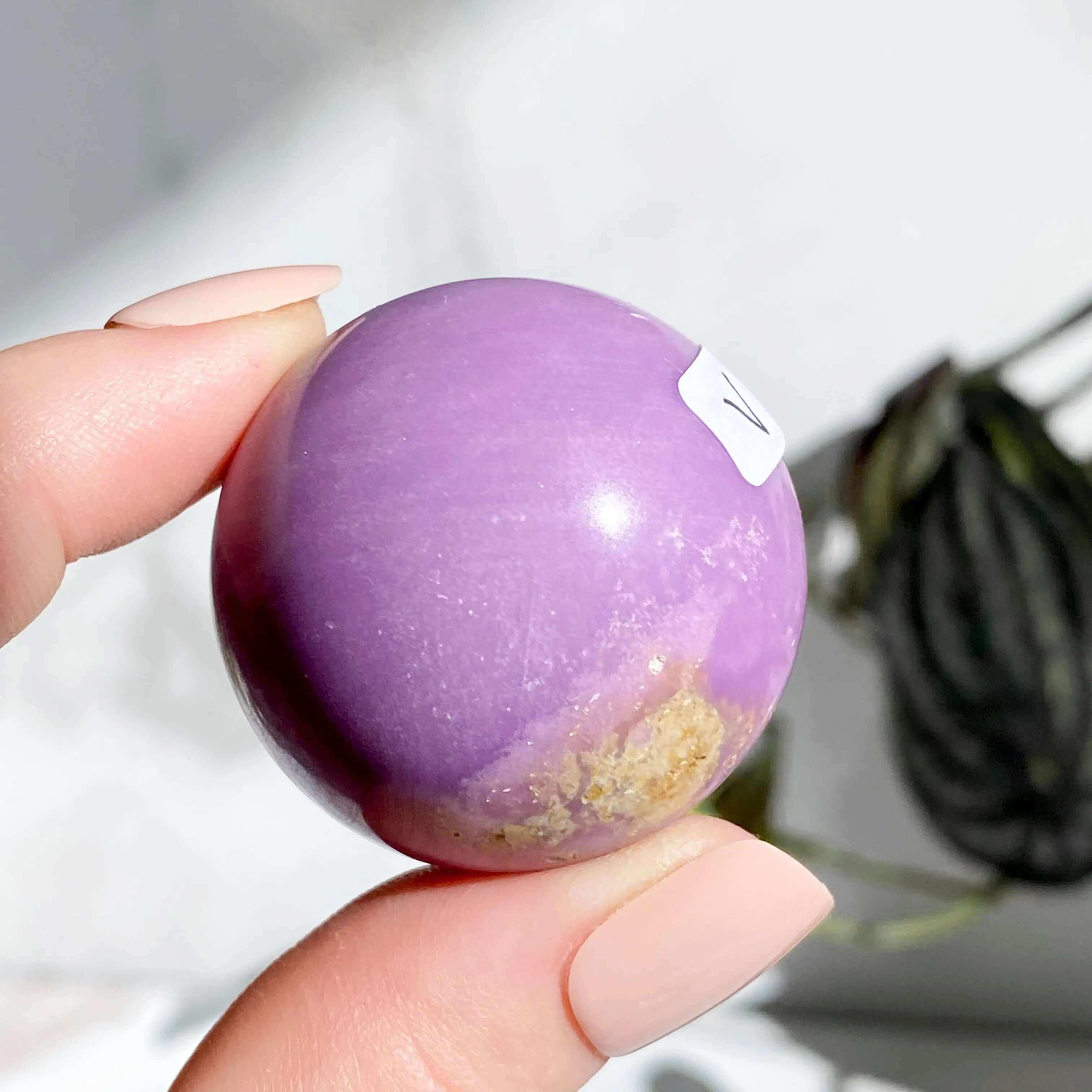 Phosphosiderite Sphere | Stock TUV - Mooncat Crystals