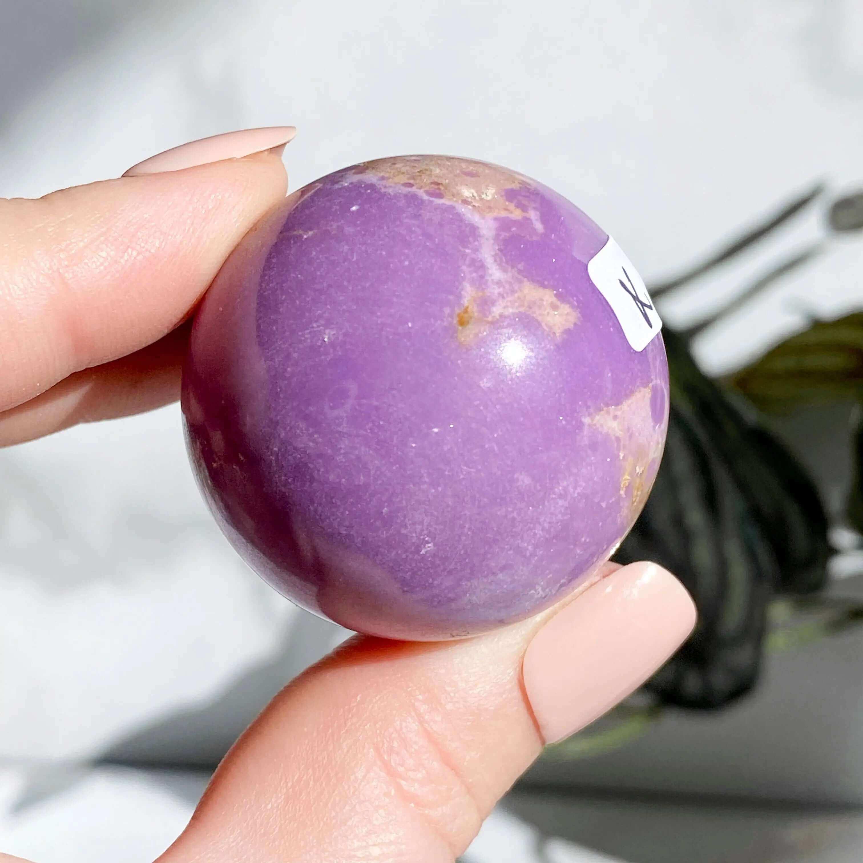 Phosphosiderite Sphere | Stock WXYZ - Mooncat Crystals