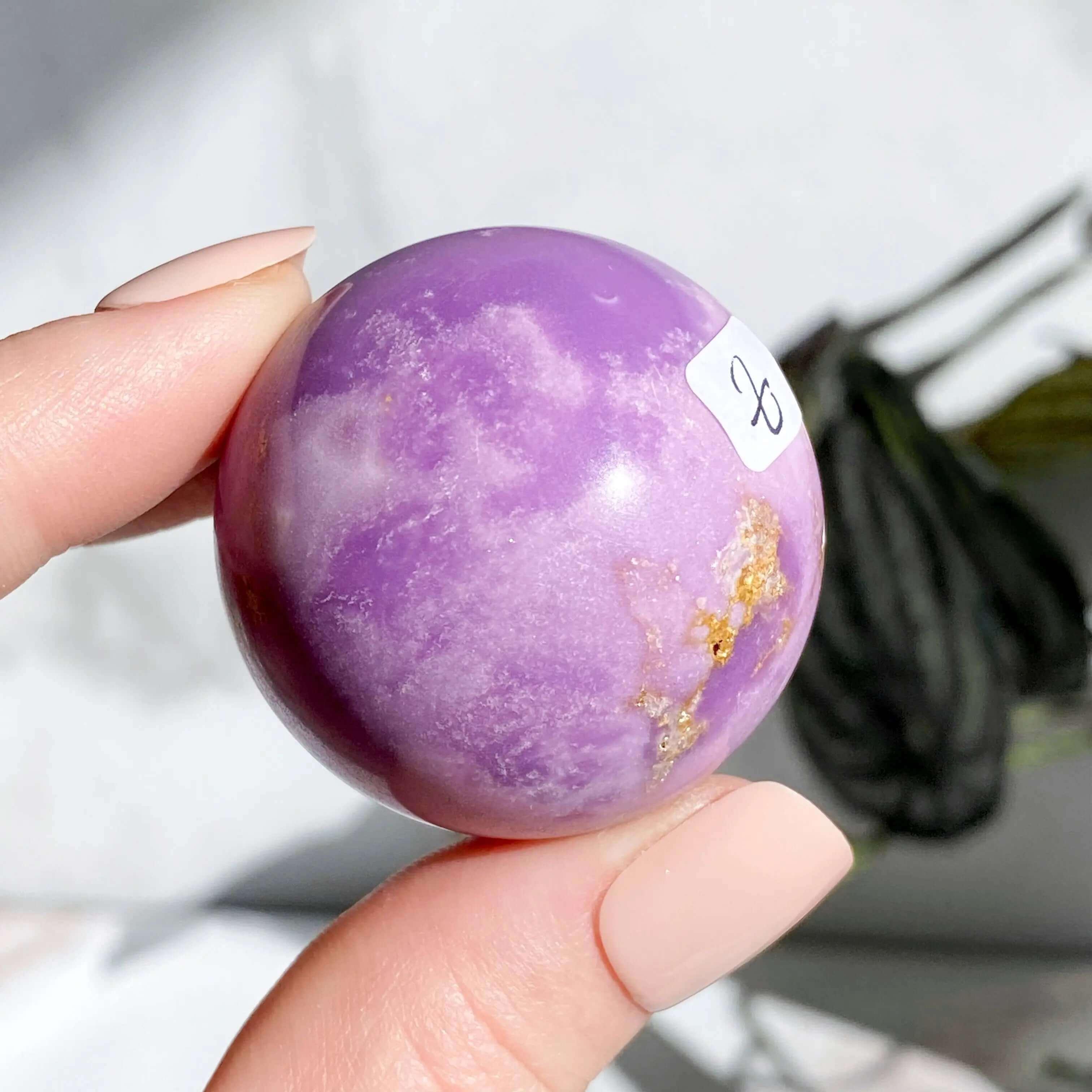 Phosphosiderite Sphere | Stock WXYZ - Mooncat Crystals