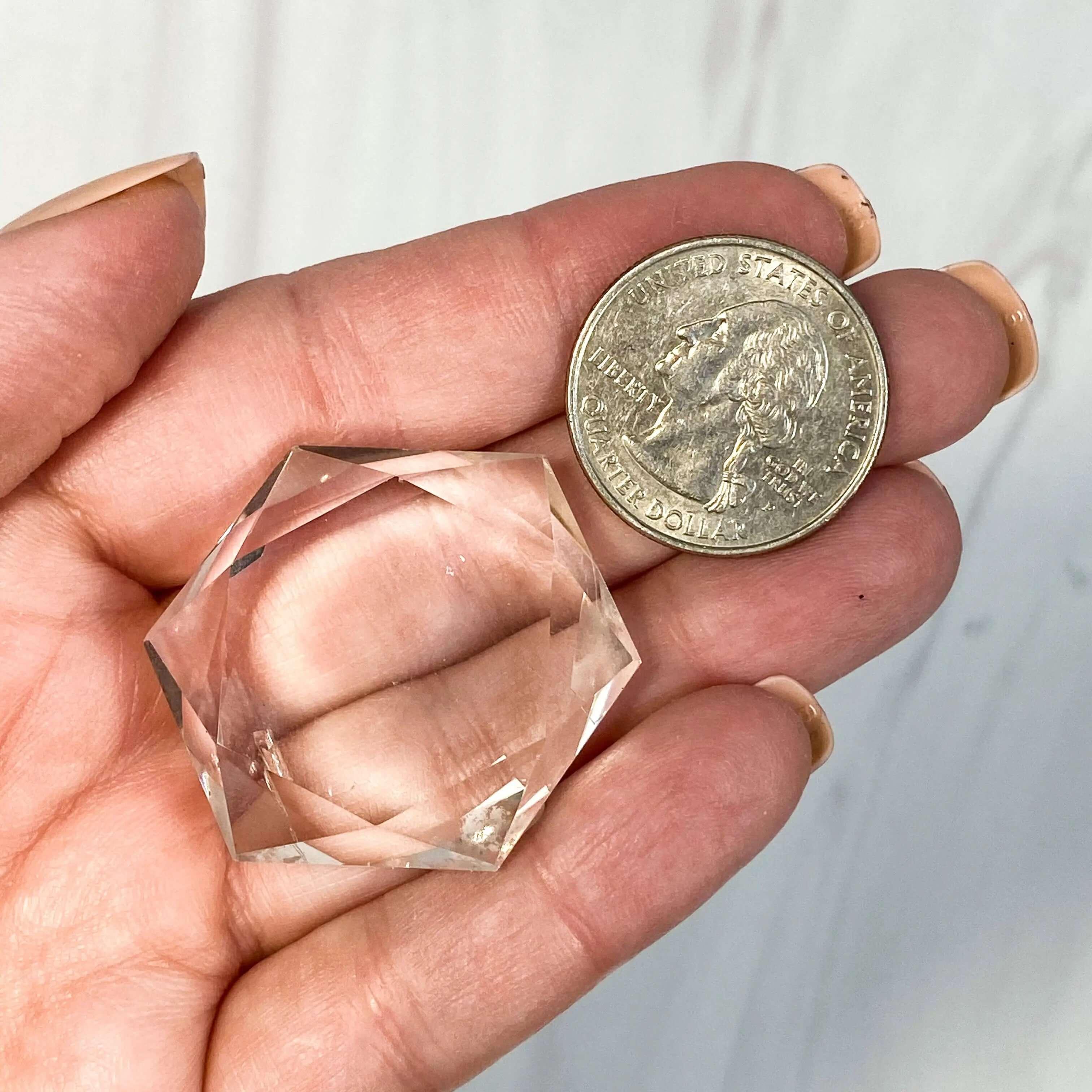 Quartz Faceted Star - Mooncat Crystals