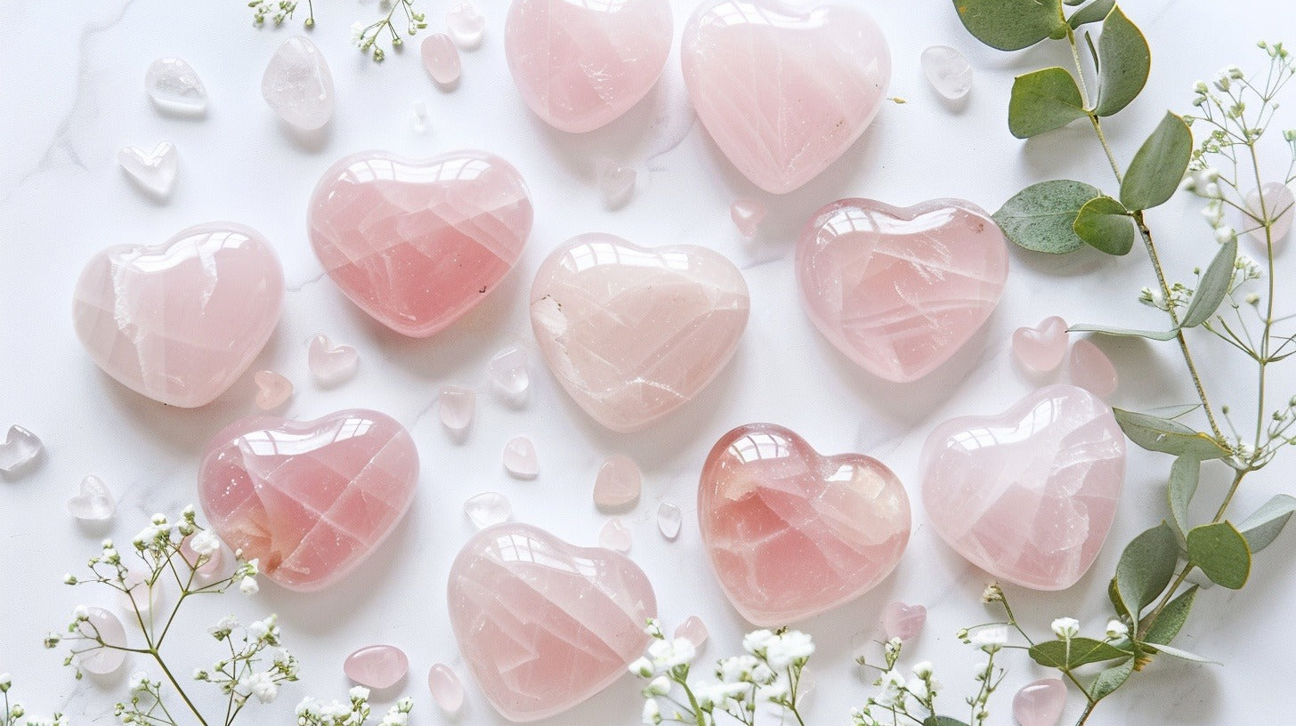 Crystal Hearts, Moons, and Shapes