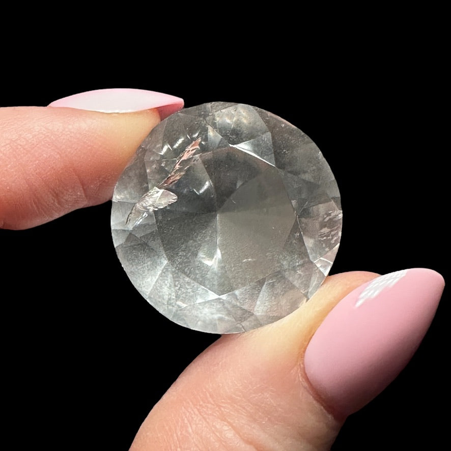 Diamond-Cut Quartz Gem