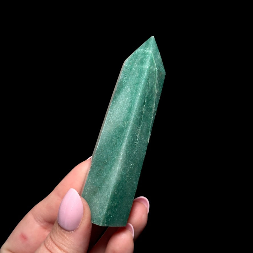 Green Aventurine Tower for Prosperity, Growth, & Emotional Balance