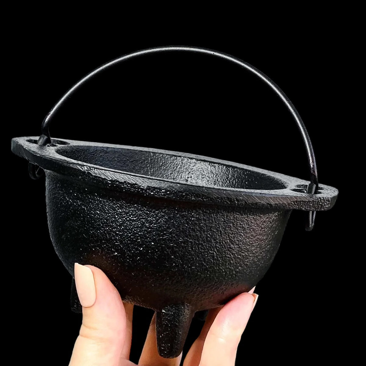Cast Iron Incense Burner Cauldron | Large