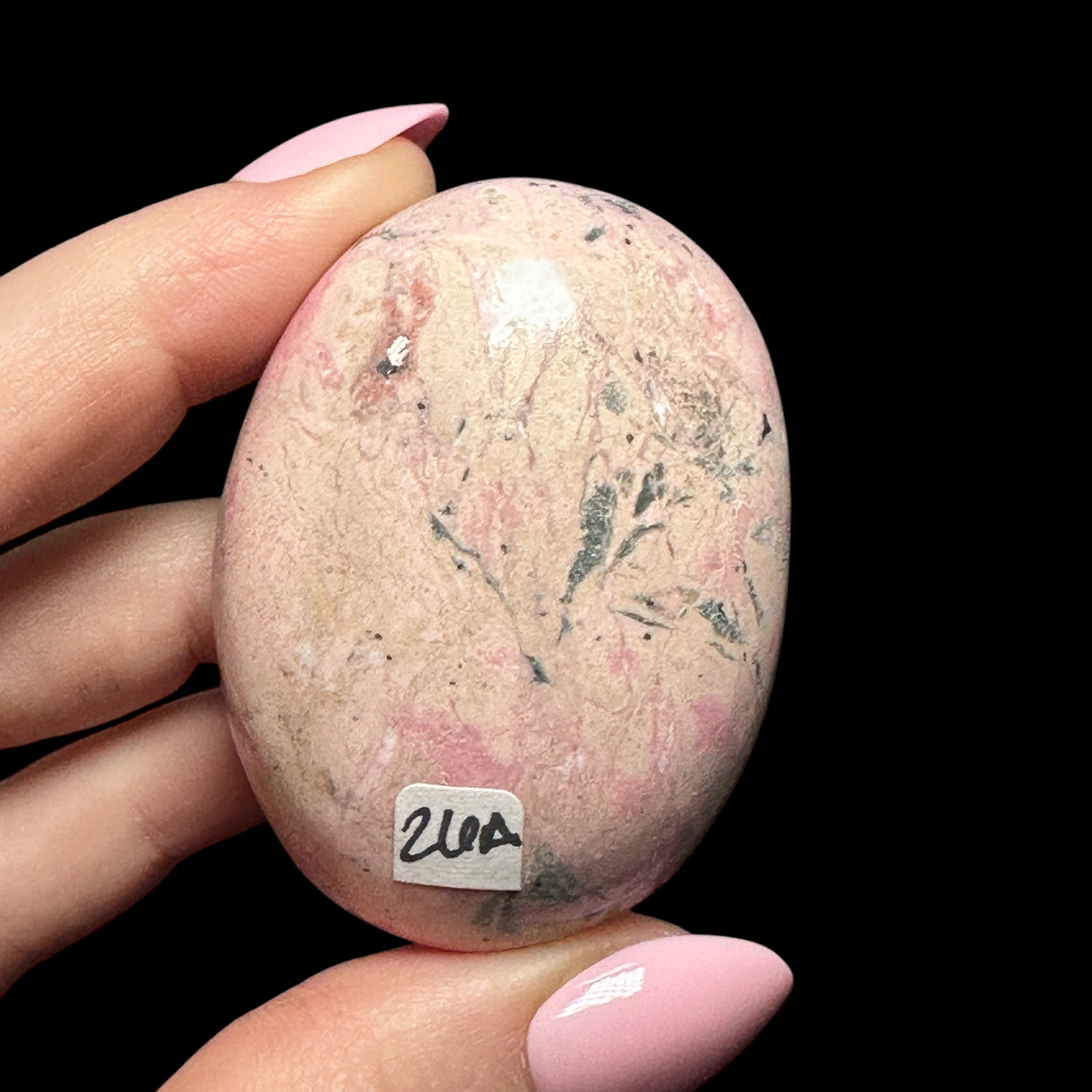 Rhodonite Palm Stone