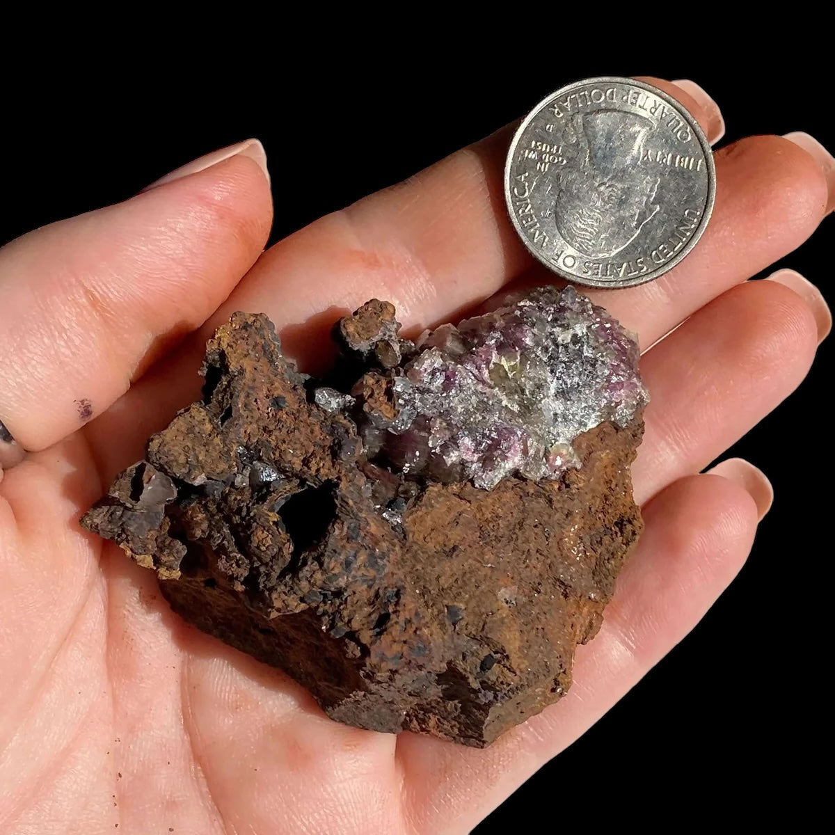 SOOTHES GRIEF, STRENGTHENS EMOTIONAL RESILIENCE:: Rare Purple Adamite | Stock I