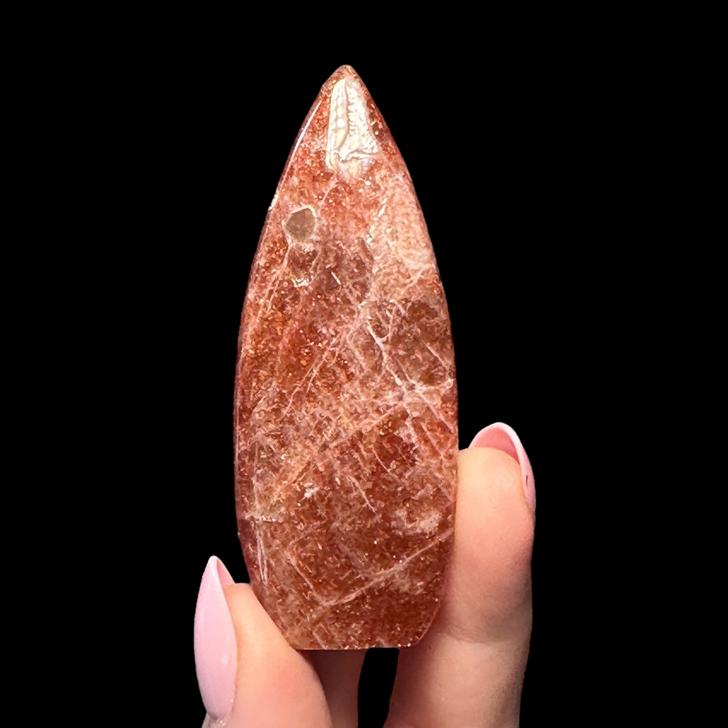 Sunstone with Moonstone Flame