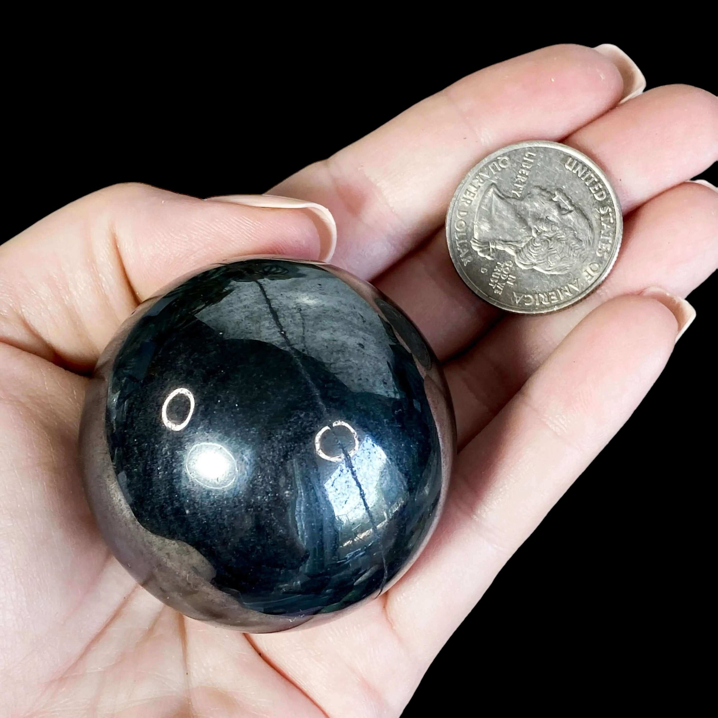 GROUNDING + STRENGTHENING:: Hematite Sphere | Choose Your Size