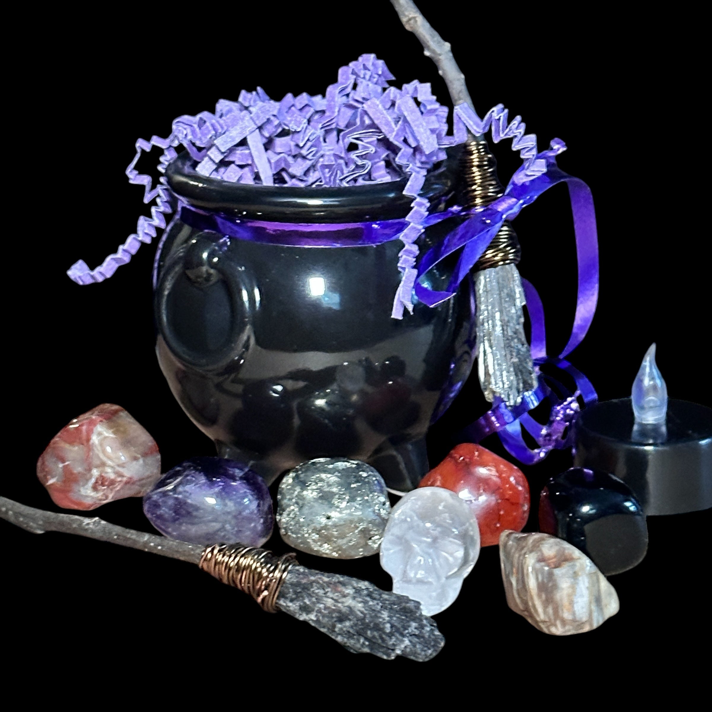 Crystal Cauldron 10 Piece Crystal Set for Magic and Manifestation