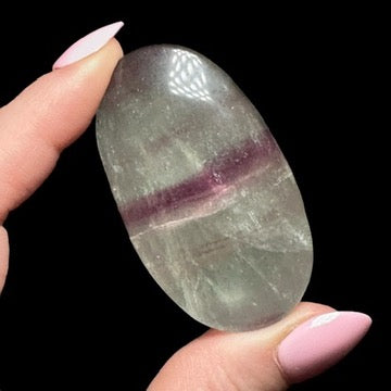 Candy Fluorite Palm Stone | Stock A