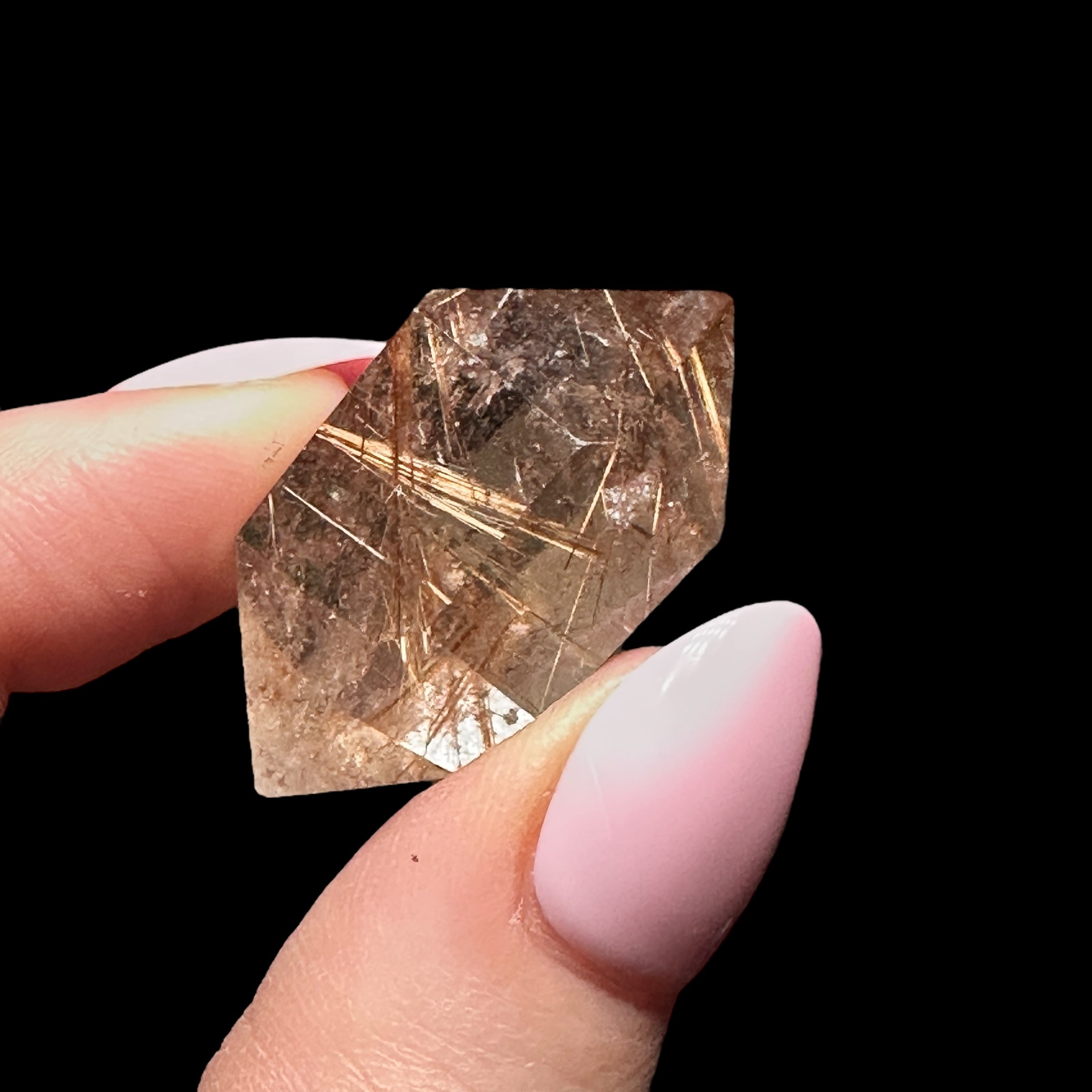 Double Terminated Rutilated Quartz | Stock B