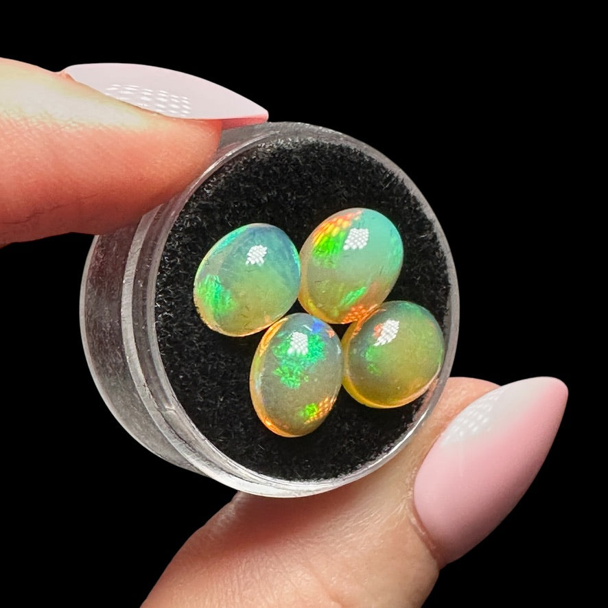 Ethiopian Opal Cabs (8x6mm) Set