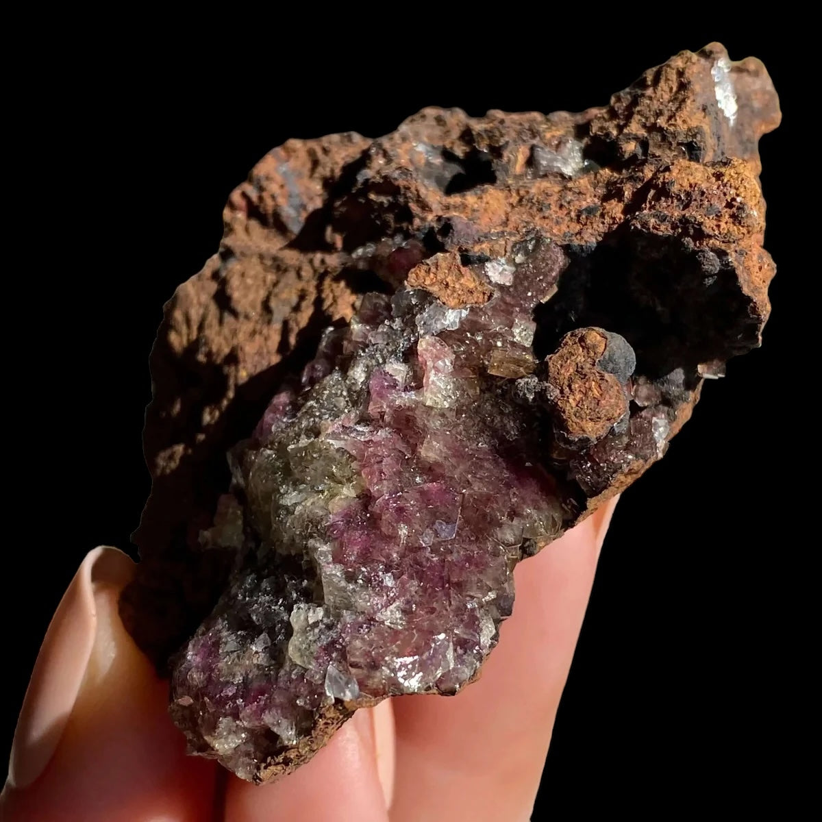 SOOTHES GRIEF, STRENGTHENS EMOTIONAL RESILIENCE:: Rare Purple Adamite | Stock I