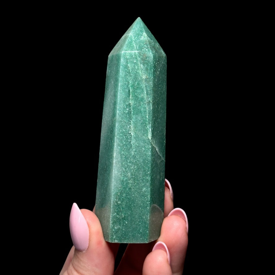 Green Aventurine Tower for Prosperity, Growth, & Emotional Balance